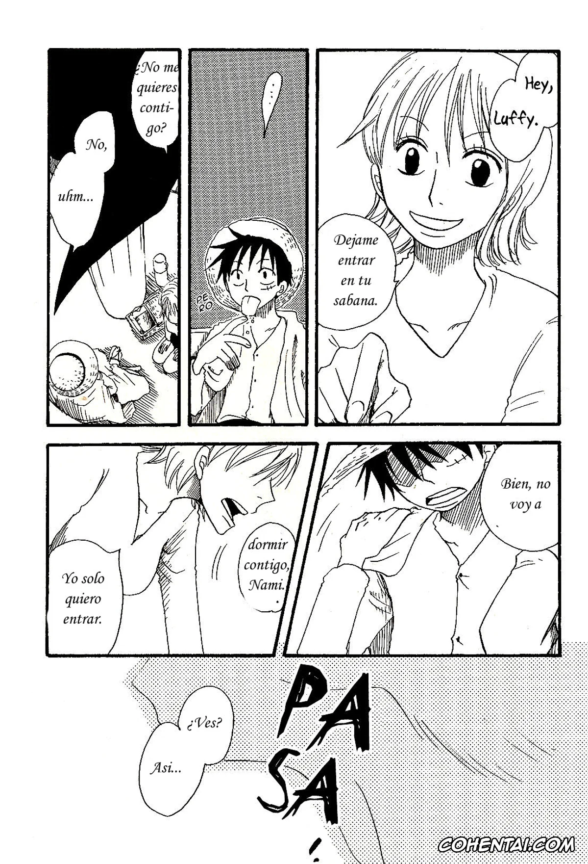 One Piece xxx, Monkey D. Luffy xxx, Nami xxx, Dakishimetara Kiss o Shiyou. (One Piece), pagina 37