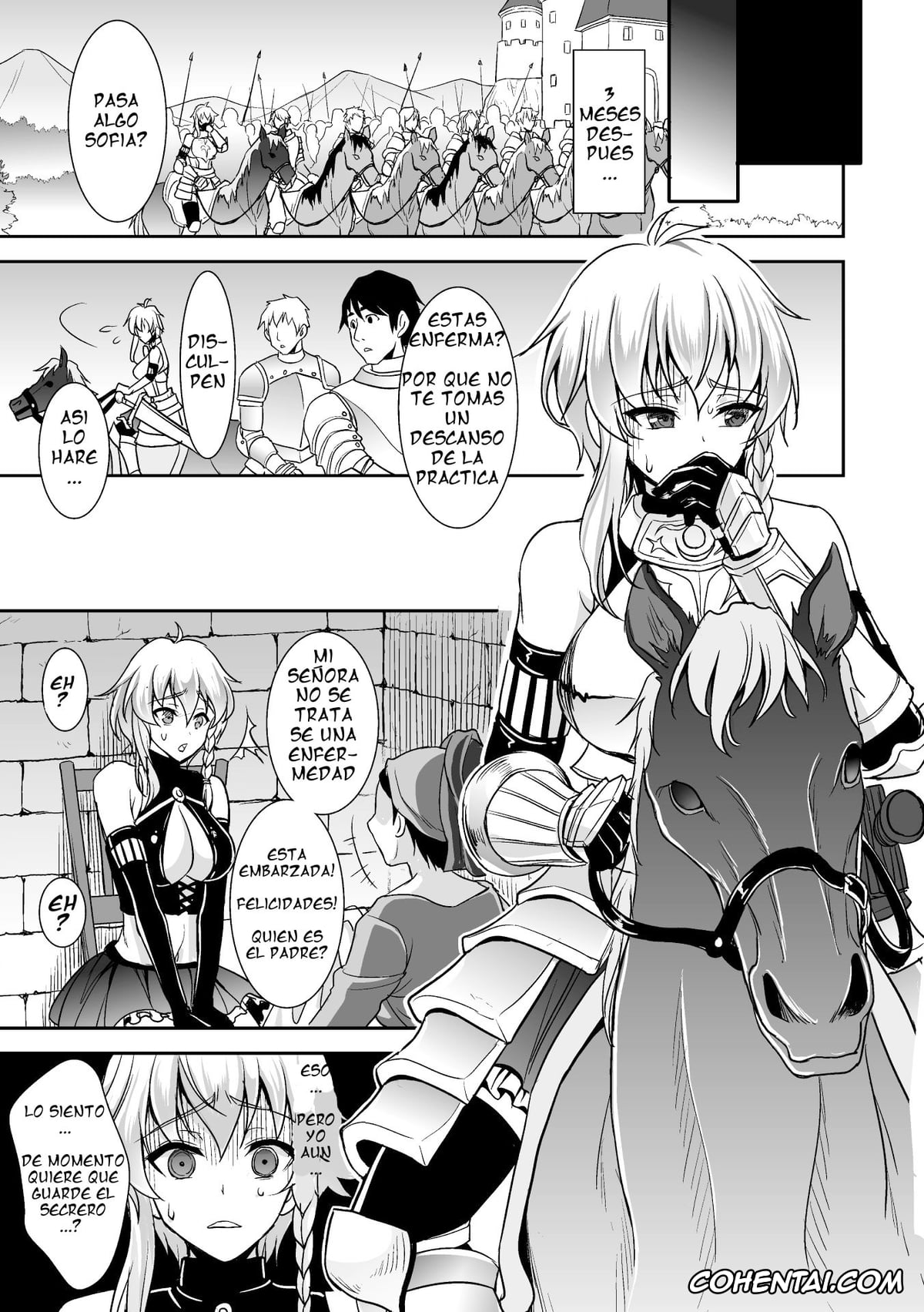 Revistas hentai, 2D Comic Magazine hentai, Zetsubou Ninshin Kishi Monogatari (2D Comic Magazine – ReaJuu Bishoujo-tachi o Haramase Ninshin! Vol. 1), pagina 15