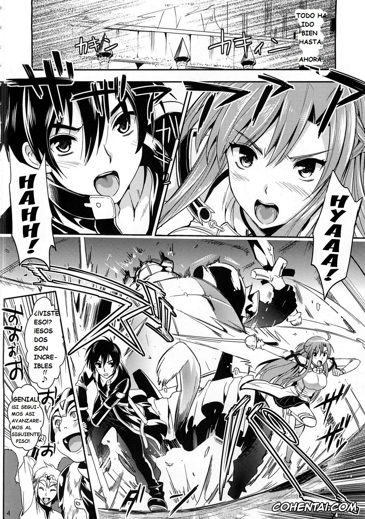 Sword Art Online hentai, Asuna Yuuki hentai, Kazuto Kirigaya | Kirito hentai, Shujou Seikou II α (Sword Art Online), pagina 3