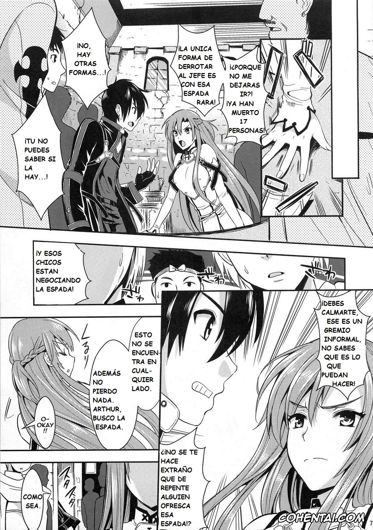 Sword Art Online hentai, Asuna Yuuki hentai, Kazuto Kirigaya | Kirito hentai, Shujou Seikou II α (Sword Art Online), pagina 6