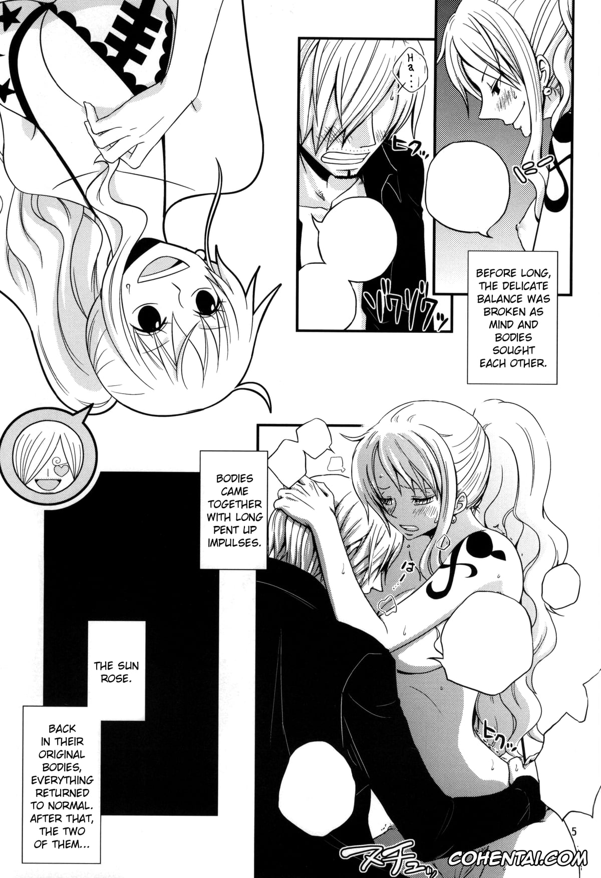 One Piece hentai, Nami hentai, Sanji Vinsmoke hentai, Change Round (One Piece), pagina 3