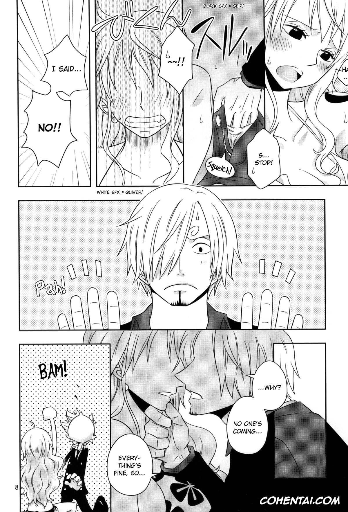 One Piece hentai, Nami hentai, Sanji Vinsmoke hentai, Change Round (One Piece), pagina 6