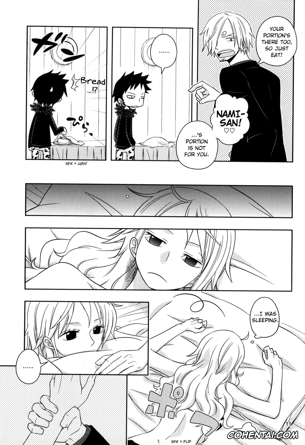 One Piece hentai, Nami hentai, Sanji Vinsmoke hentai, Change Round (One Piece), pagina 9