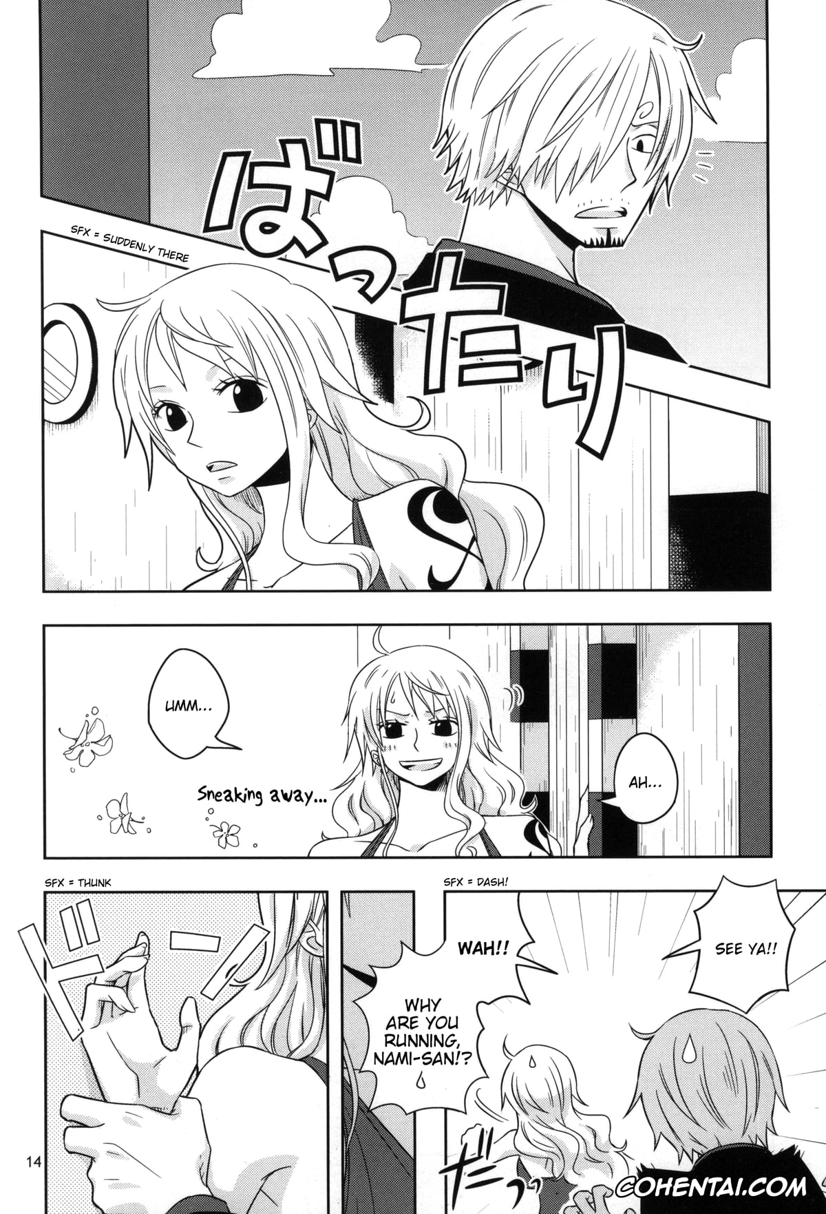 One Piece hentai, Nami hentai, Sanji Vinsmoke hentai, Change Round (One Piece), pagina 12