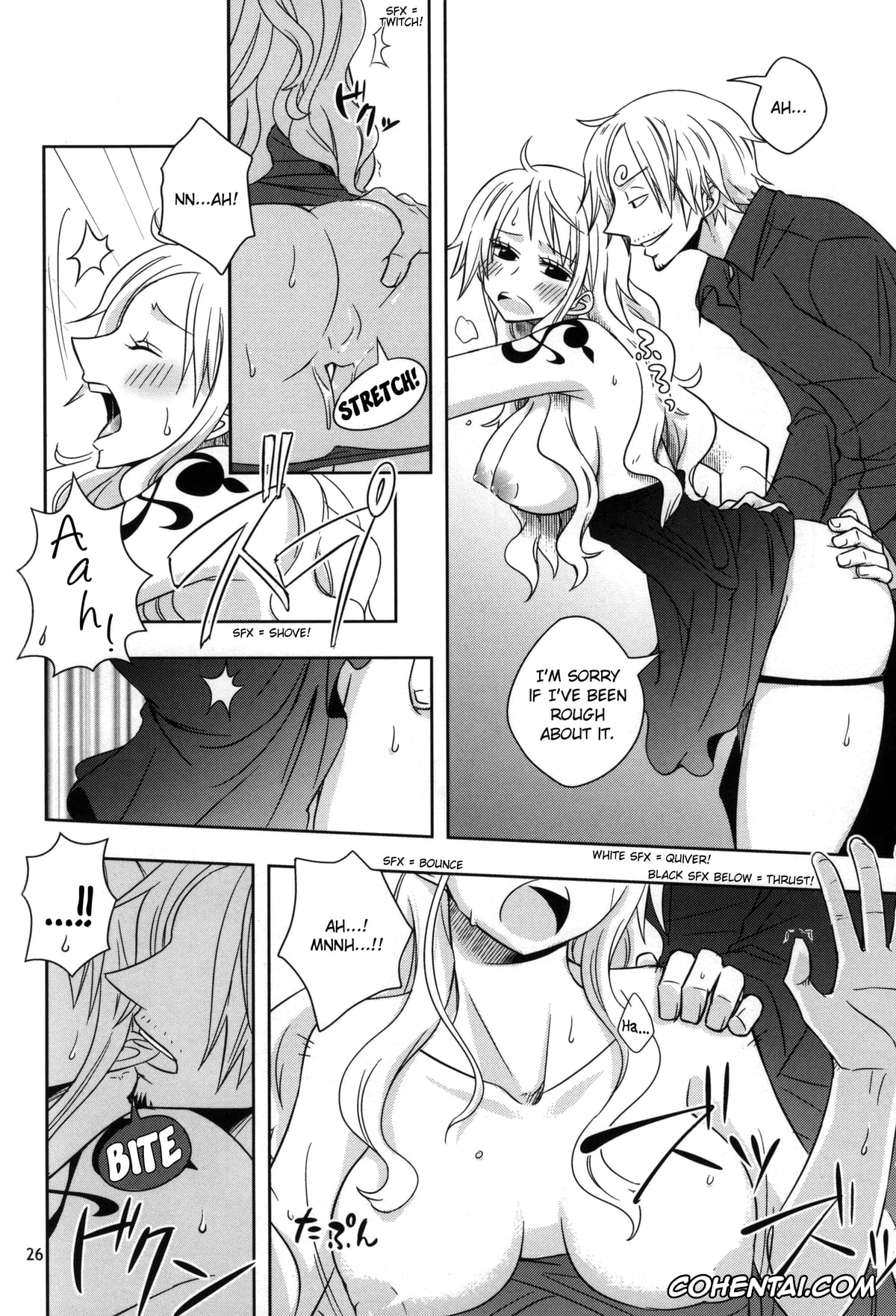 One Piece hentai, Nami hentai, Sanji Vinsmoke hentai, Change Round (One Piece), pagina 24