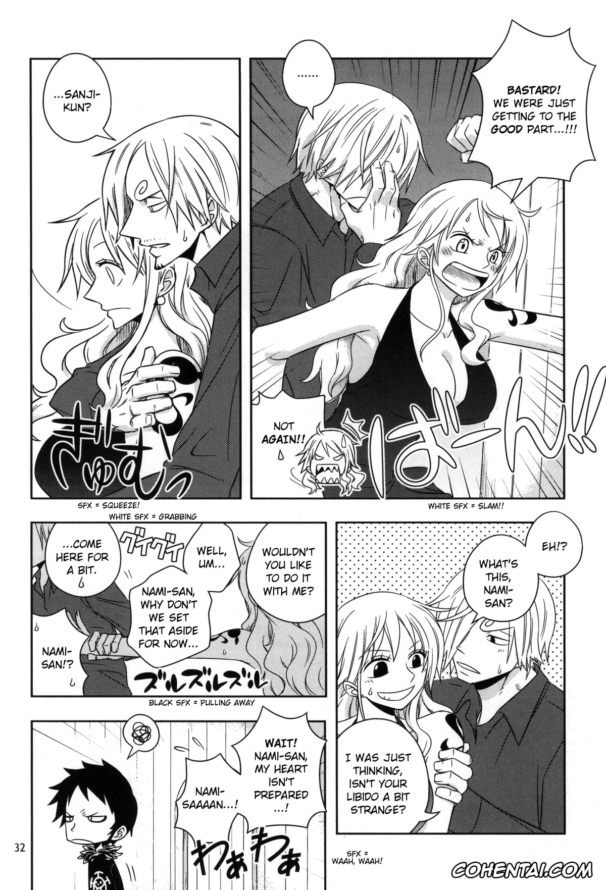 One Piece hentai, Nami hentai, Sanji Vinsmoke hentai, Change Round (One Piece), pagina 30