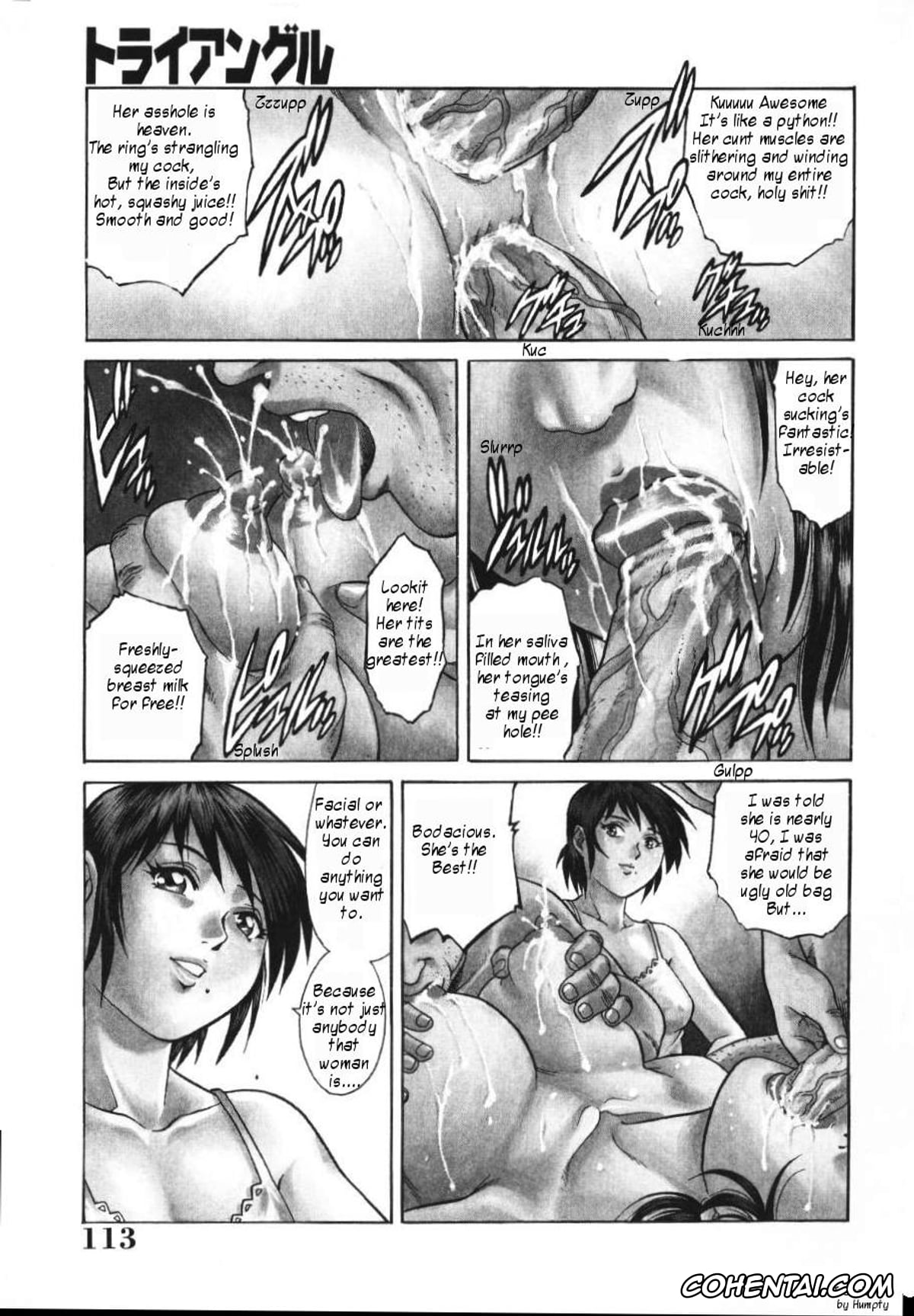 Manga porno, Tankoubon porno, Triangle – a triangular love affair, pagina 113