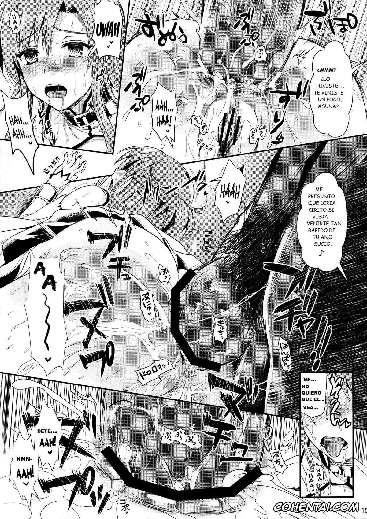 Sword Art Online porno, Asuna Yuuki porno, Kazuto Kirigaya | Kirito porno, Rika Shinozaki | Lisbeth porno, Shujou Seikou II β (Sword Art Online), pagina 14