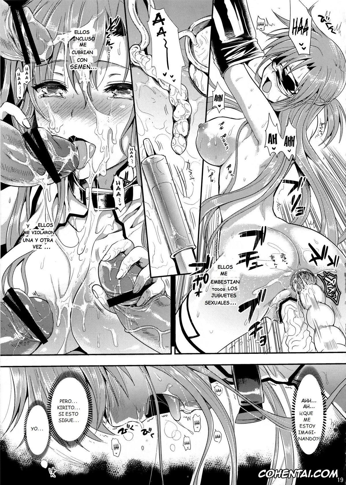 Sword Art Online hentai, Asuna Yuuki hentai, Kazuto Kirigaya | Kirito hentai, Rika Shinozaki | Lisbeth hentai, Shujou Seikou II β (Sword Art Online), pagina 18