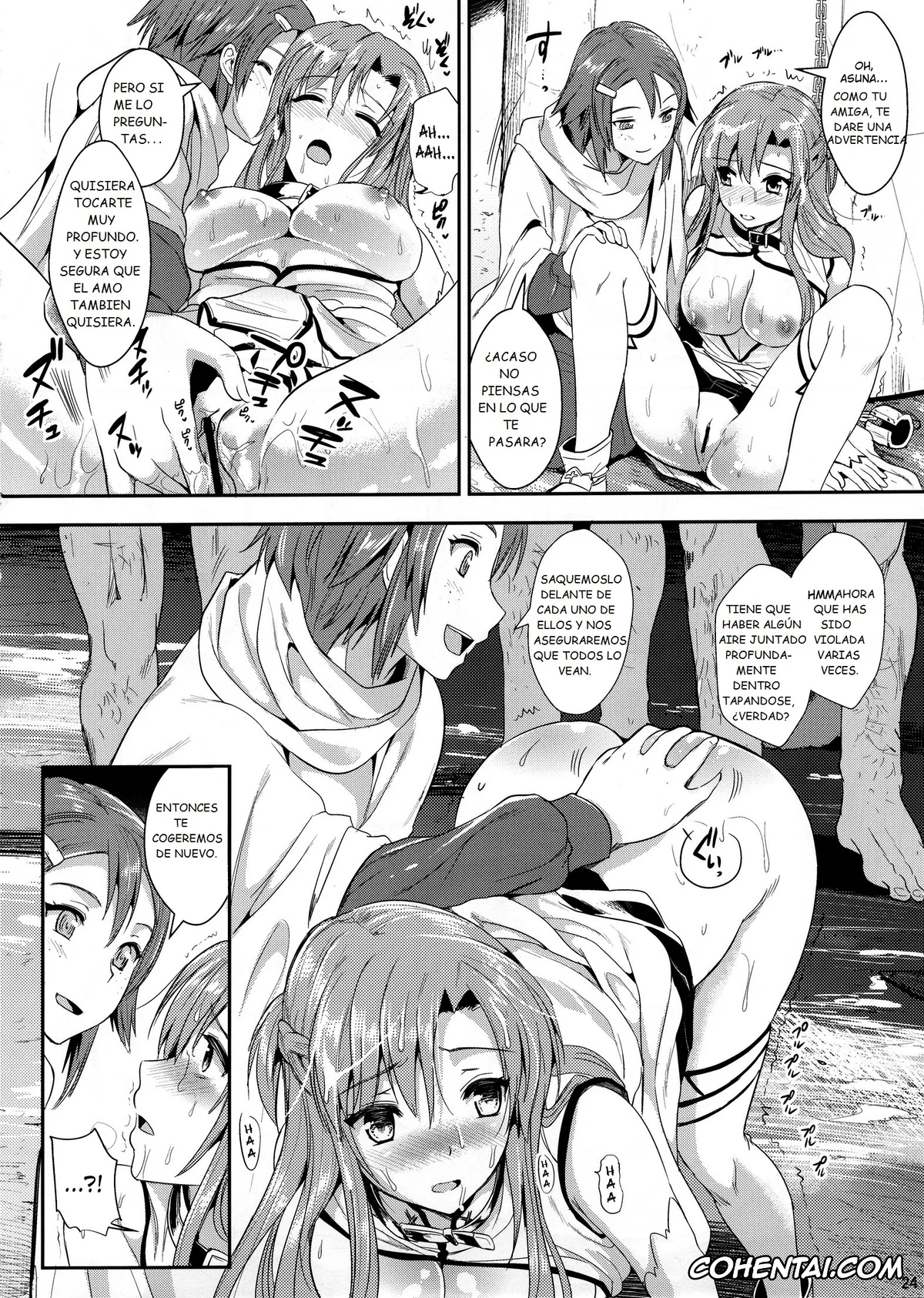 Sword Art Online porno, Asuna Yuuki porno, Kazuto Kirigaya | Kirito porno, Rika Shinozaki | Lisbeth porno, Shujou Seikou II β (Sword Art Online), pagina 23