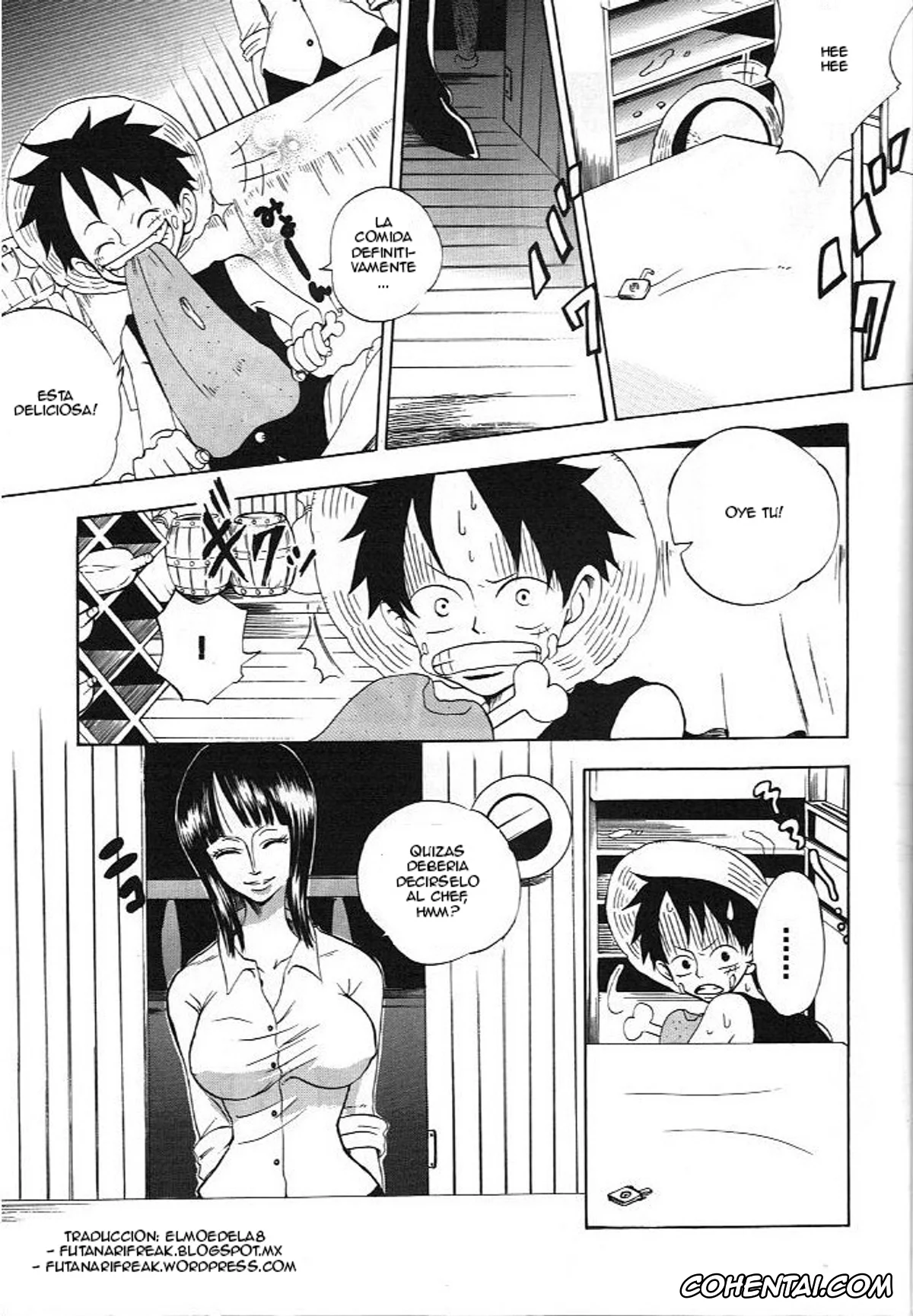 One Piece hentai, Monkey D. Luffy hentai, Nico Robin hentai, Kimi wa Pet (One Piece), pagina 6