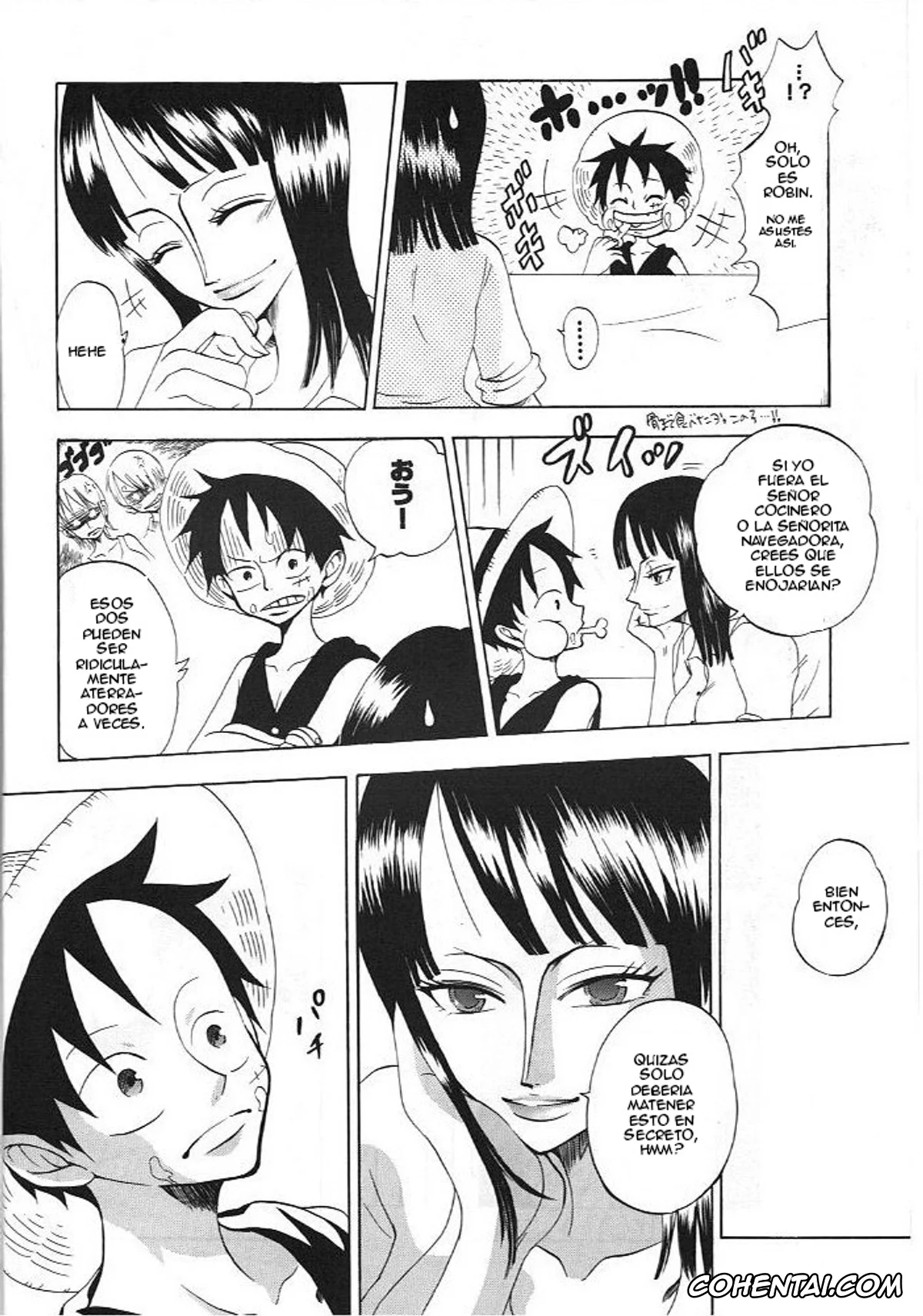 One Piece xxx, Monkey D. Luffy xxx, Nico Robin xxx, Kimi wa Pet (One Piece), pagina 7
