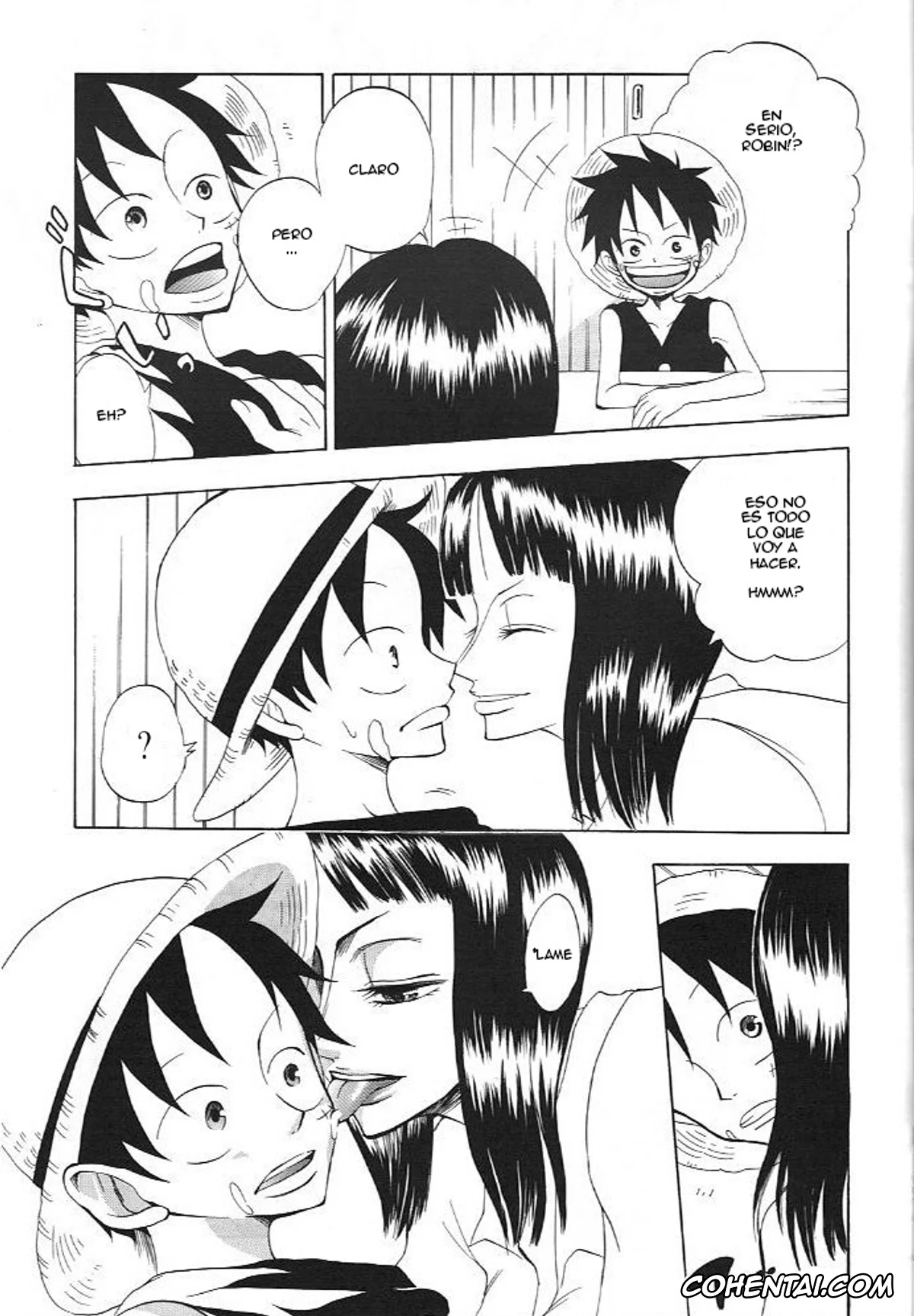 One Piece porno, Monkey D. Luffy porno, Nico Robin porno, Kimi wa Pet (One Piece), pagina 8