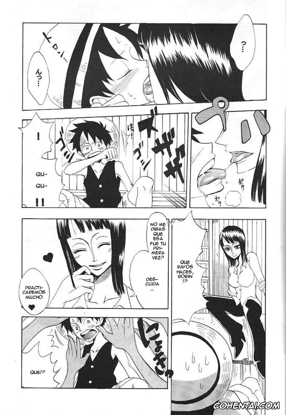 One Piece xxx, Monkey D. Luffy xxx, Nico Robin xxx, Kimi wa Pet (One Piece), pagina 10