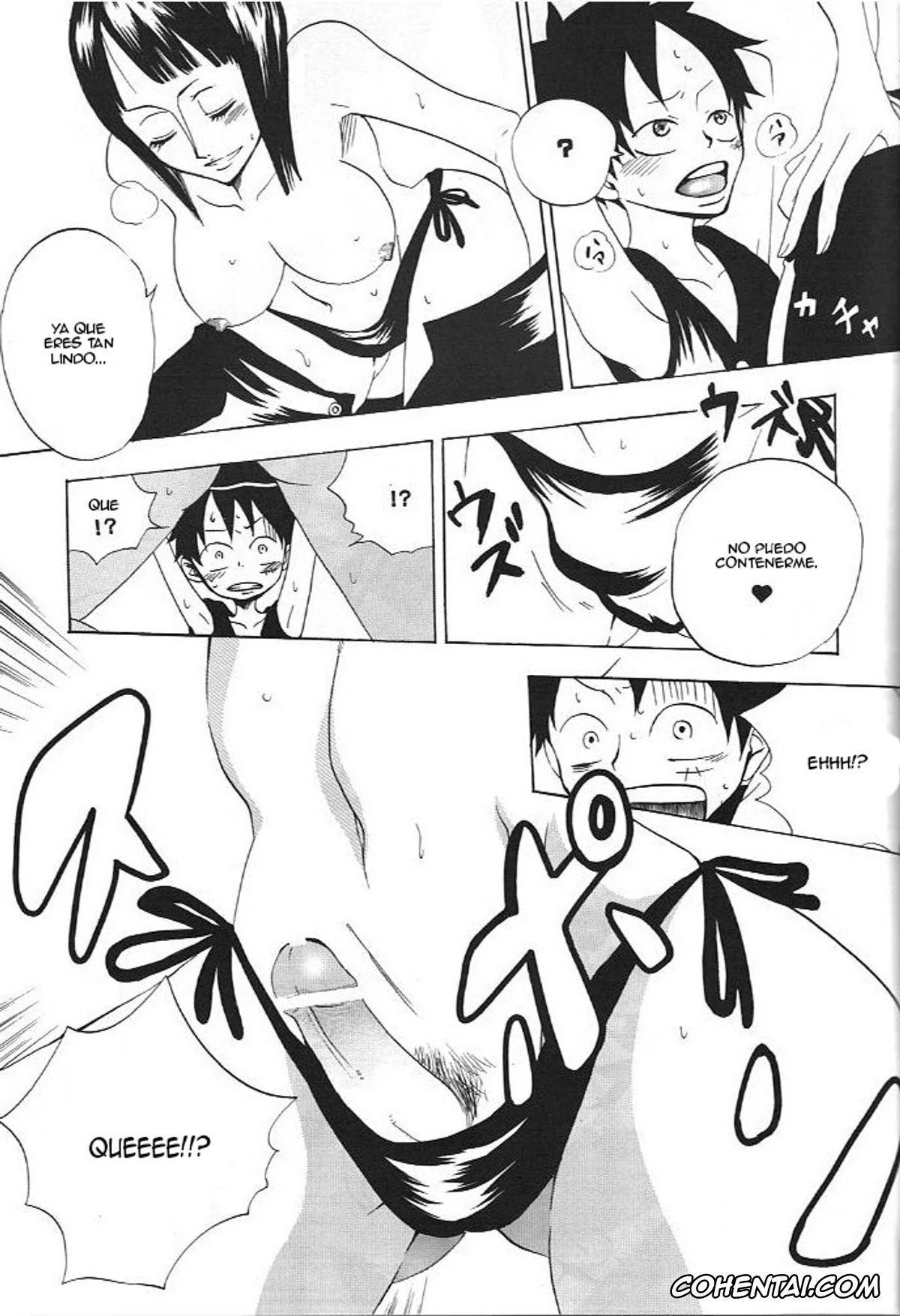 One Piece xxx, Monkey D. Luffy xxx, Nico Robin xxx, Kimi wa Pet (One Piece), pagina 16