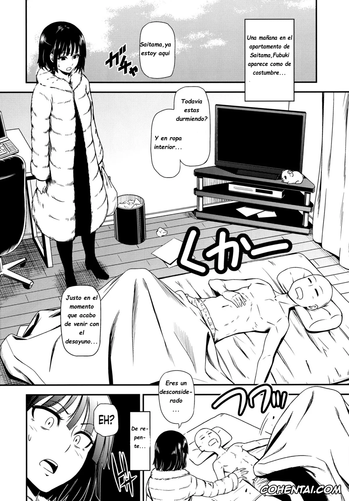 One Punch Man porno, Jigoku no Fubuki porno, Saitama porno, ONE-HURRICANE (One Punch Man), pagina 2