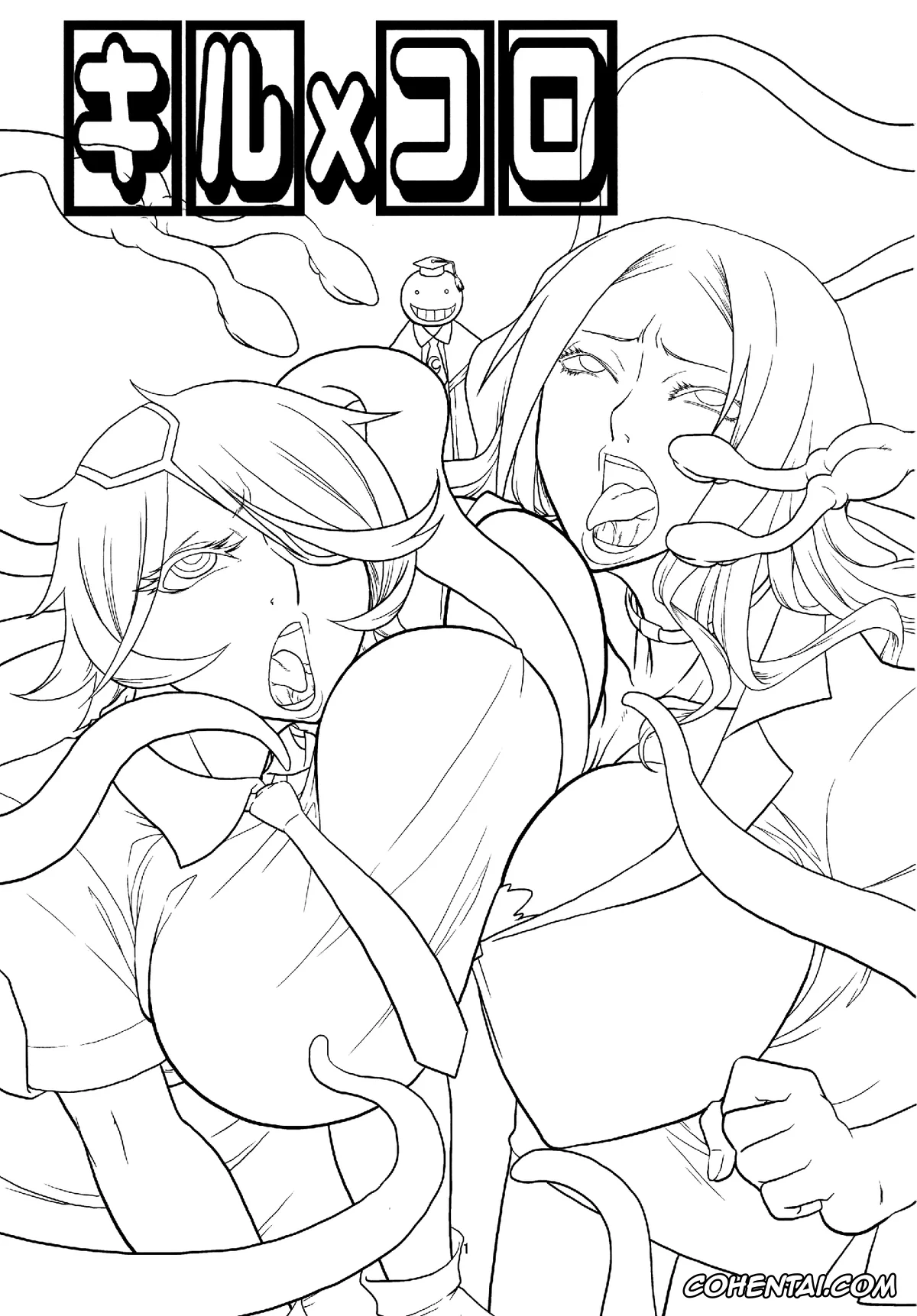 Ansatsu Kyoushitsu | Assassination Classroom hentai, Shinmai Fukei Kiruko-san hentai, Irina Jelavic hentai, Koro-sensei hentai, Kiru × Koro (Shinmai Fukei Kiruko-san), pagina 3