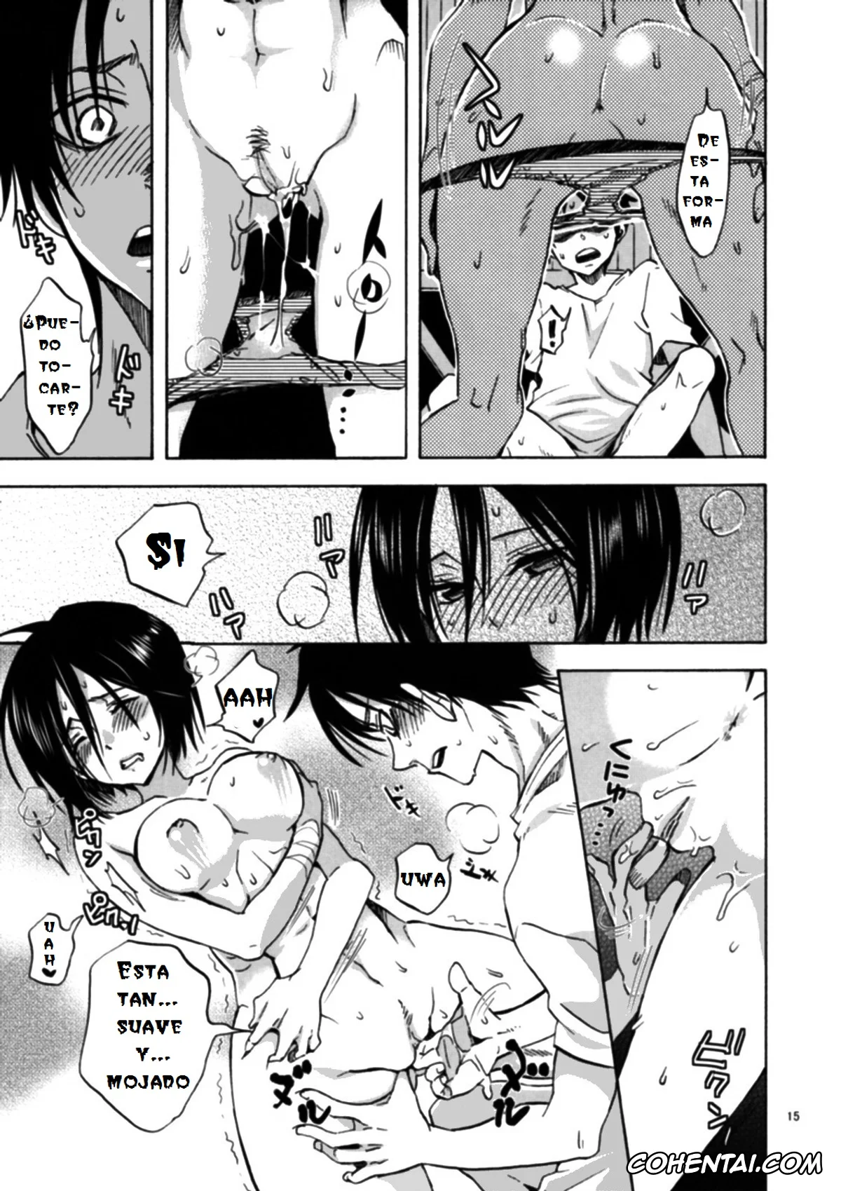 Shingeki No Kyojin | Attack On Titan porno, Eren Jaeger porno, Mikasa Ackerman porno, Eren to Kozukuri Jissen! (Shingeki no Kyojin), pagina 14