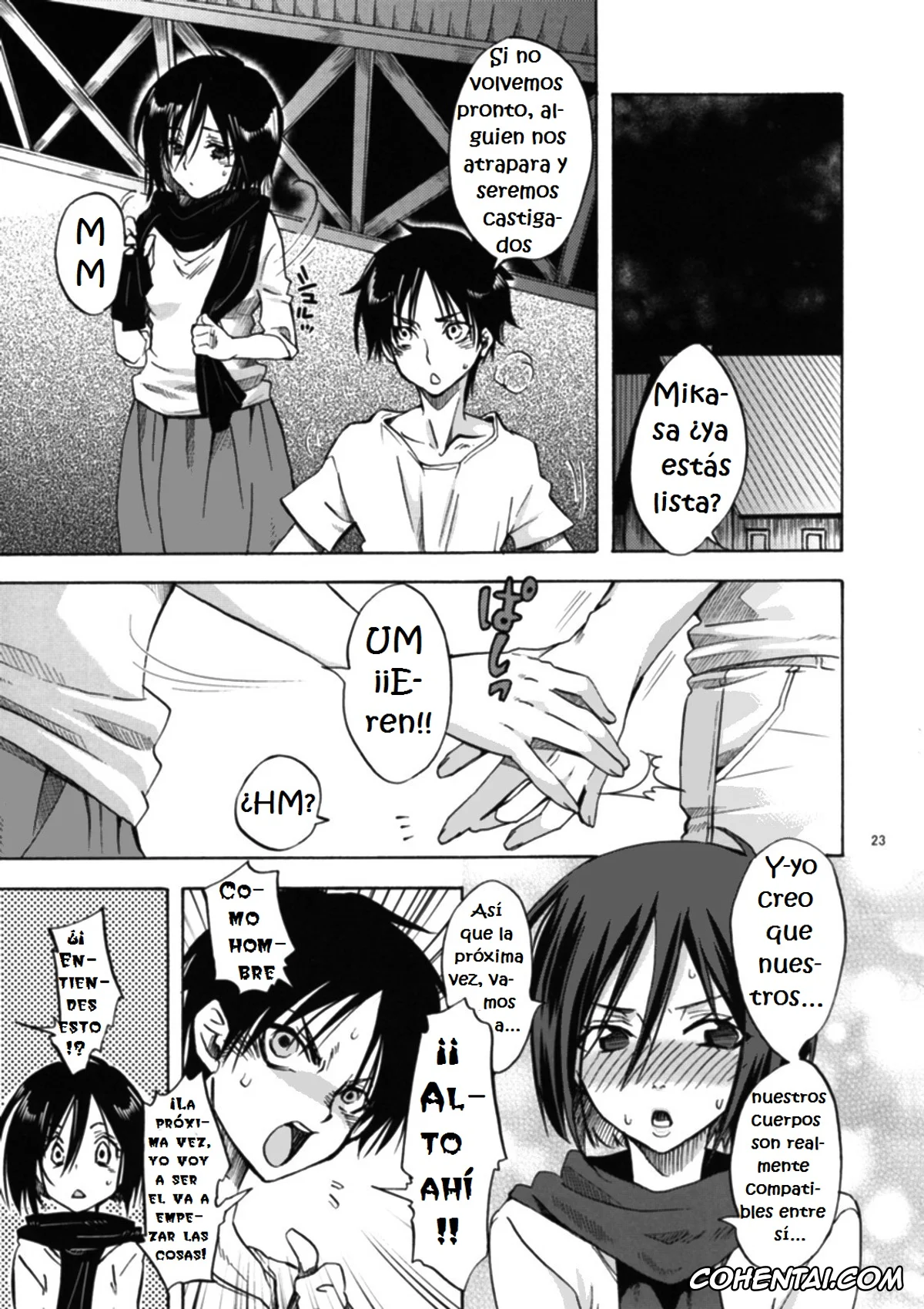 Shingeki No Kyojin | Attack On Titan xxx, Eren Jaeger xxx, Mikasa Ackerman xxx, Eren to Kozukuri Jissen! (Shingeki no Kyojin), pagina 22