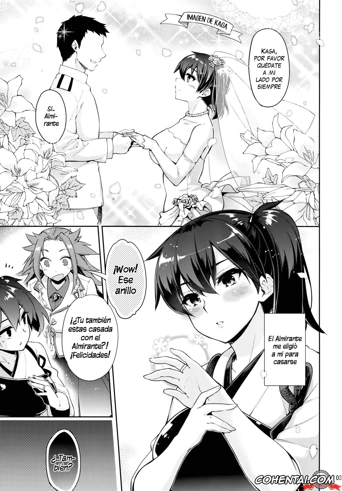 Kantai Collection -KanColle- porno, Junyou porno, Kaga porno, Teitoku porno, Shiawase Juukon Seikatsu (Kantai Collection – KanColle-), pagina 2