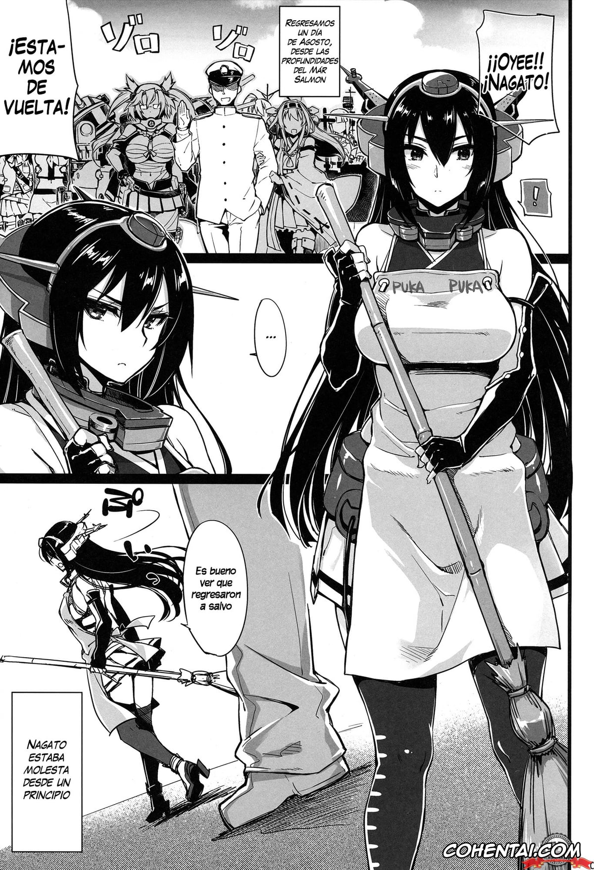 Kantai Collection -KanColle- hentai, Nagato hentai, Teitoku hentai, Rusuban Kan Nagato (Kantai Collection -KanColle-), pagina 3