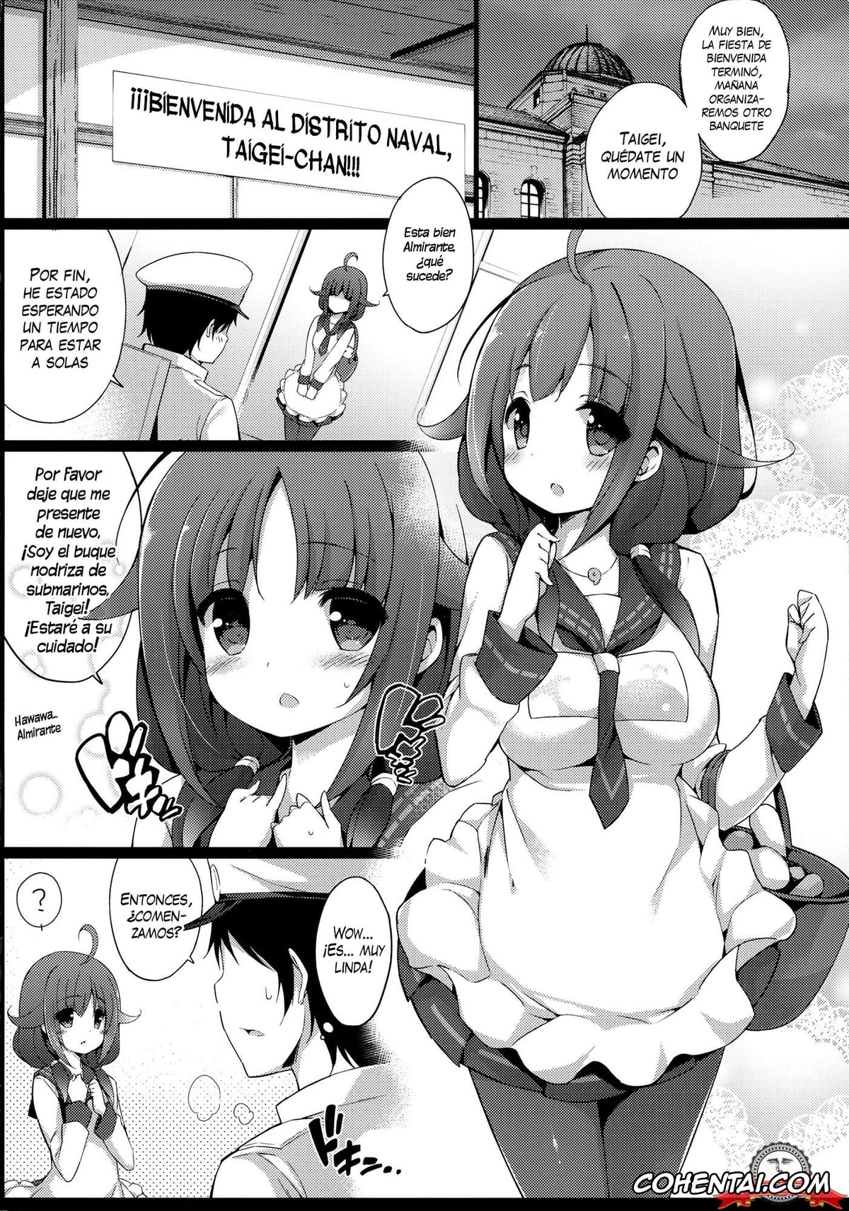 Kantai Collection -KanColle- hentai, Taigei hentai, Teitoku hentai, Taigei-Chan to Yasen Shitai! (Kantai Collection -KanColle-), pagina 3