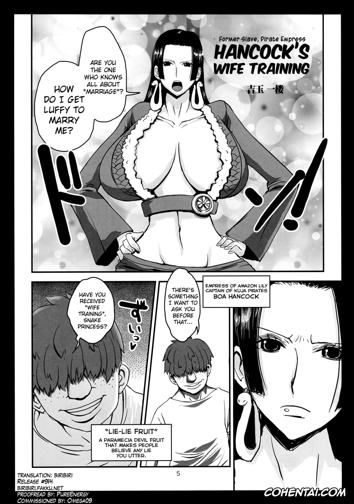 One Piece xxx, Boa Hancock xxx, Metabolism-H Moto Dorei Kaizoku Jotei Hancock no Hanayome Shiyugyou (One Piece), pagina 4