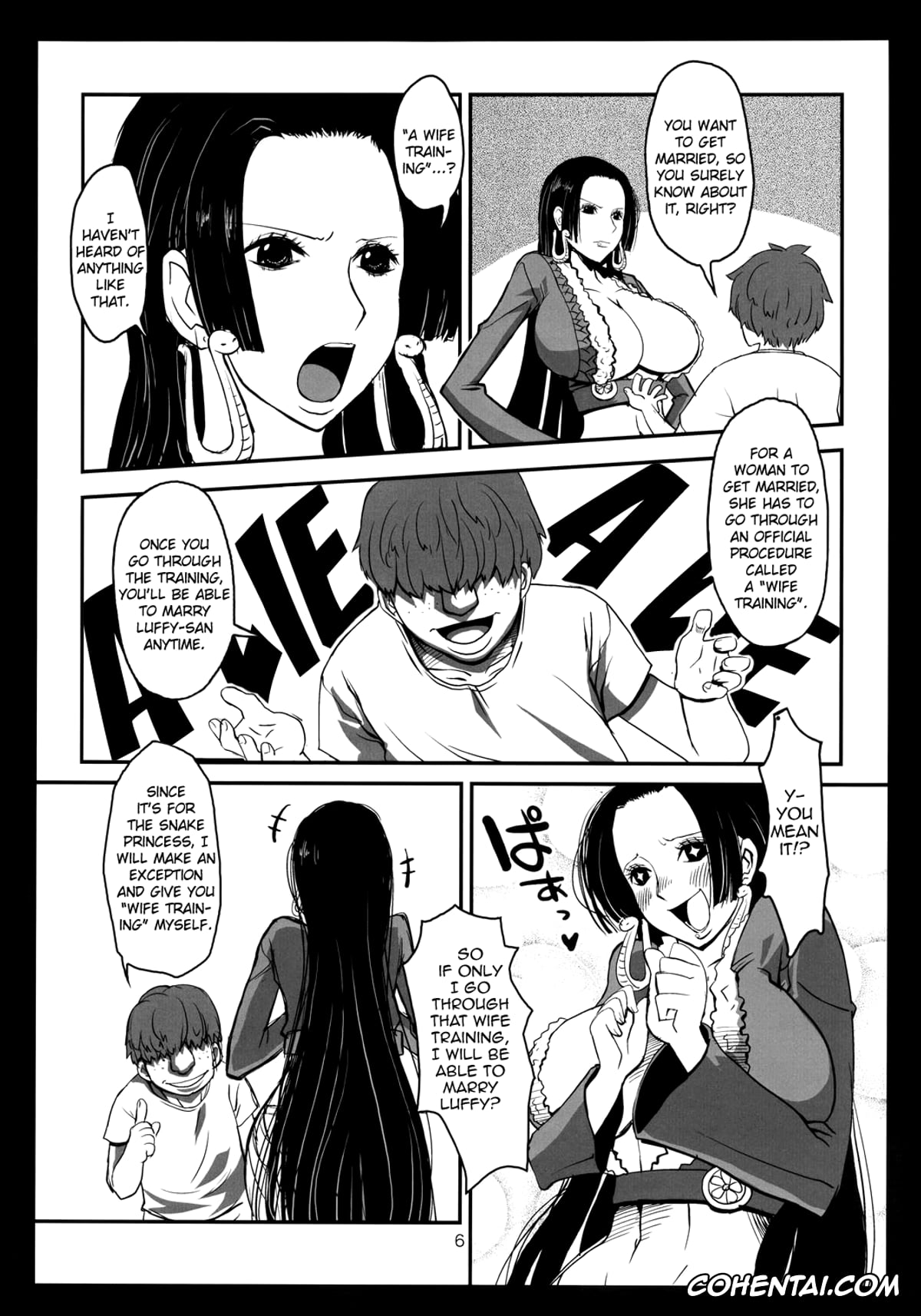 One Piece porno, Boa Hancock porno, Metabolism-H Moto Dorei Kaizoku Jotei Hancock no Hanayome Shiyugyou (One Piece), pagina 5