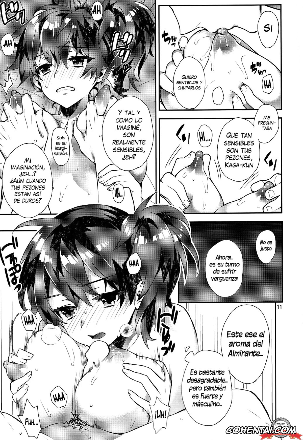 Kantai Collection -KanColle- hentai, Kaga hentai, Teitoku hentai, Mousou Kuubo Girl (Kantai Collection -KanColle-), pagina 12