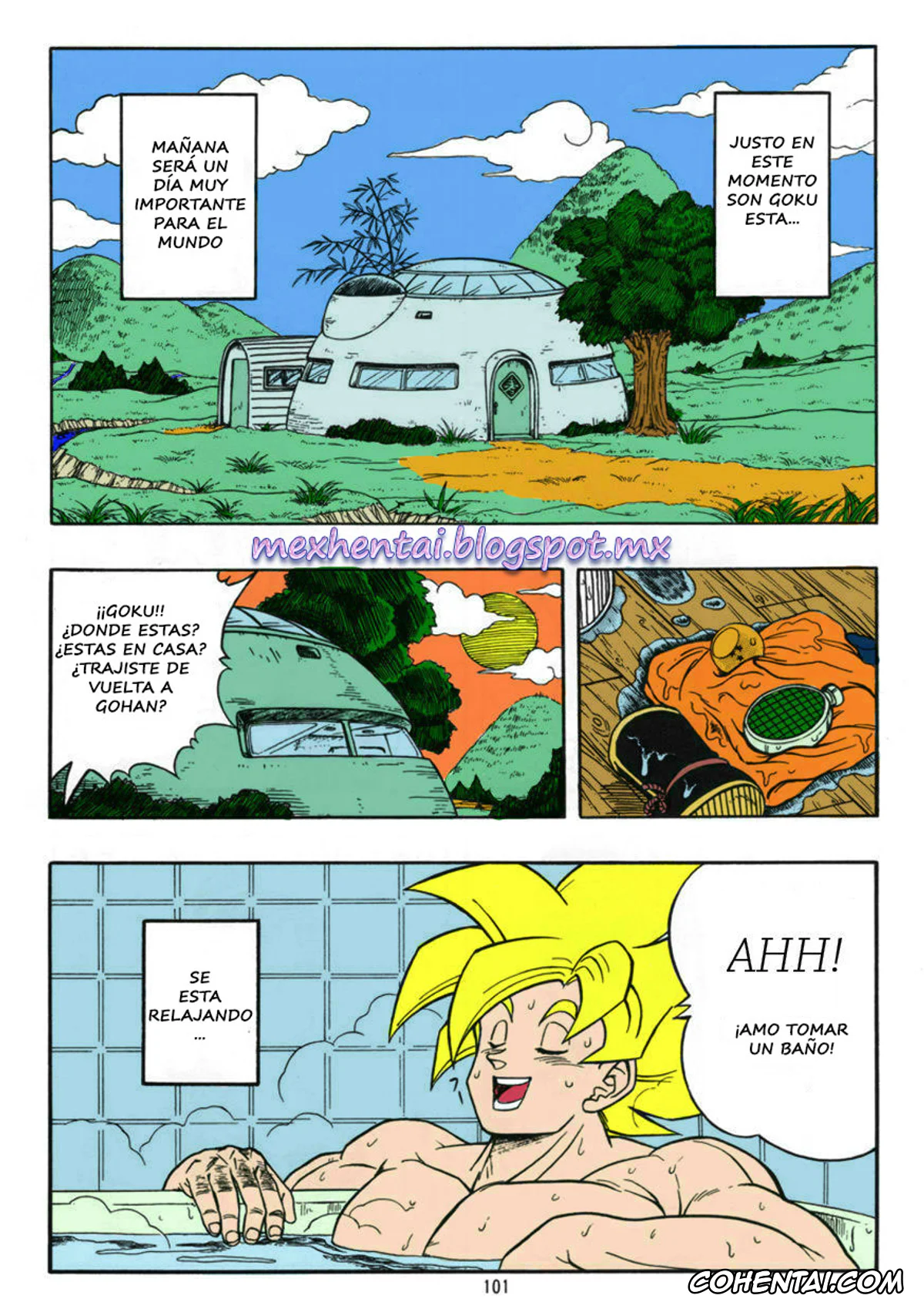 Dragon Ball Z hentai, Chi Chi hentai, Son Goku hentai, Dragon Ball H Bessatsu Soushuuhen (Dragon Ball Z), pagina 3