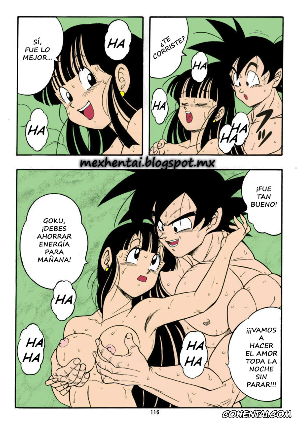 Dragon Ball Z porno, Chi Chi porno, Son Goku porno, Dragon Ball H Bessatsu Soushuuhen (Dragon Ball Z), pagina 17