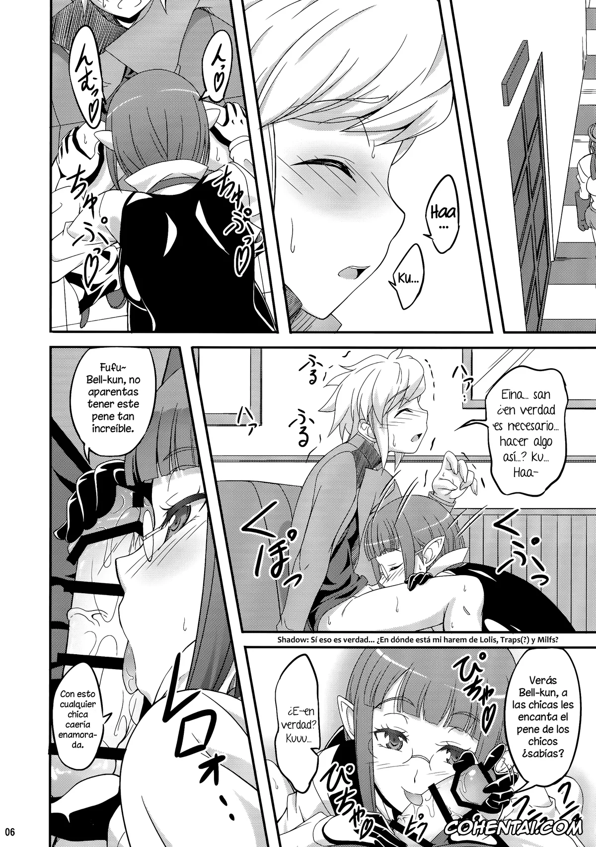 Dungeon ni Deai o Motomeru no wa Machigatteiru Darou ka hentai, Bell Cranel hentai, Eina Tulle hentai, Special Lesson (Dungeon ni Deai o Motomeru no wa Machigatteiru Darou ka), pagina 6