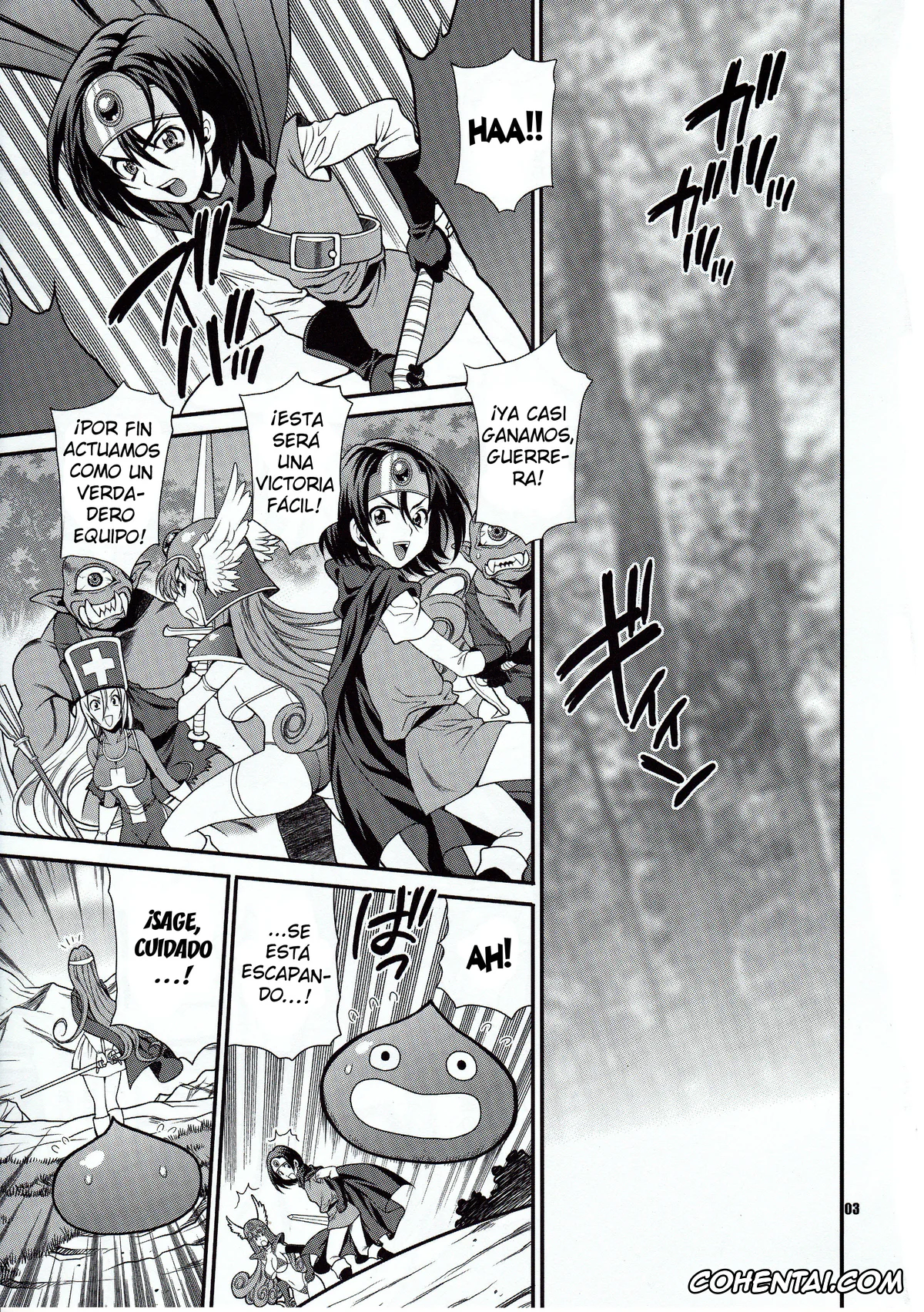 Dragon Quest porno, Hero porno, Sage porno, Yuki Yanagi no Hon 29 – Kenja-san wa Shiritagari! (Dragon Quest III), pagina 2