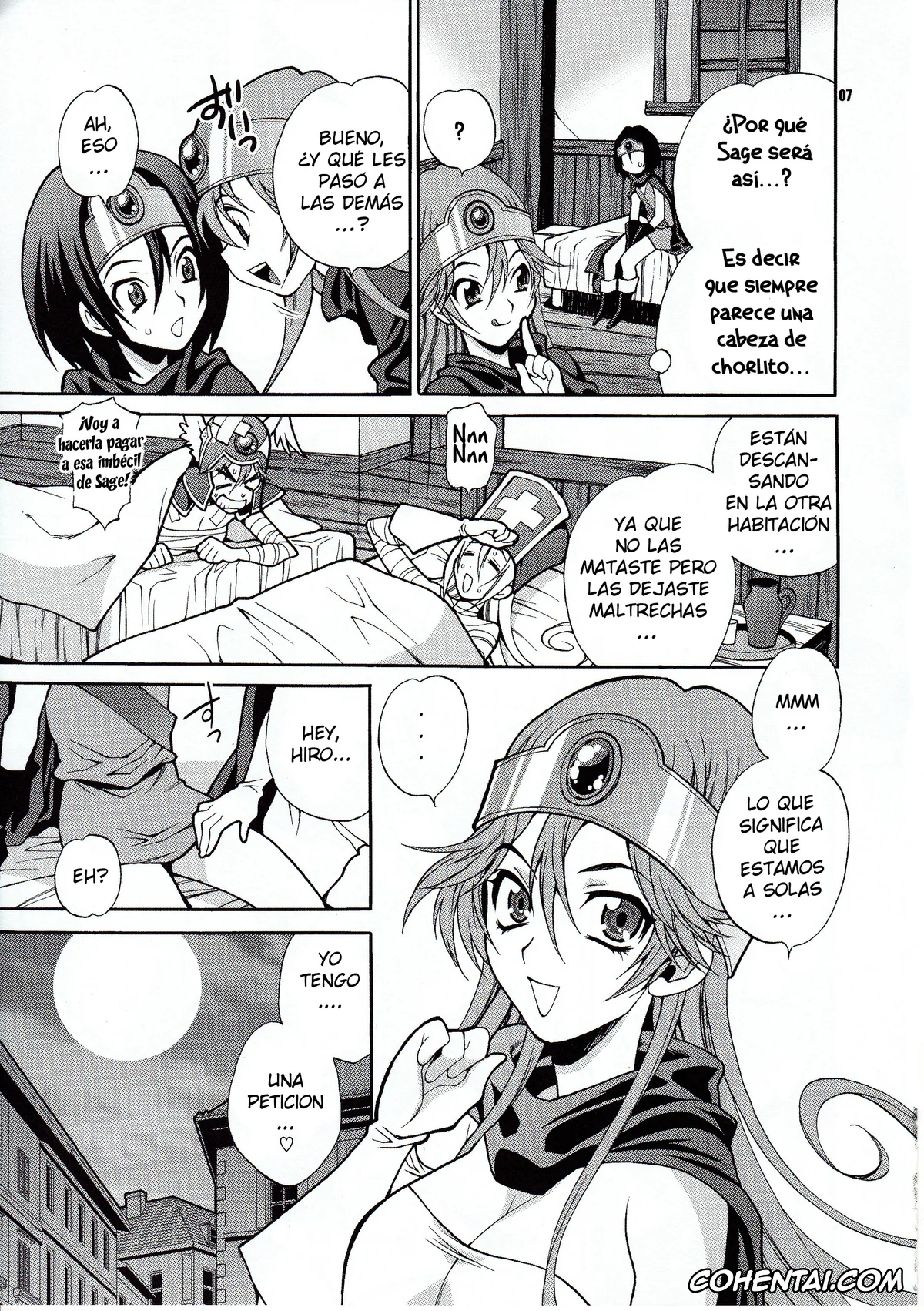 Dragon Quest hentai, Hero hentai, Sage hentai, Yuki Yanagi no Hon 29 – Kenja-san wa Shiritagari! (Dragon Quest III), pagina 6