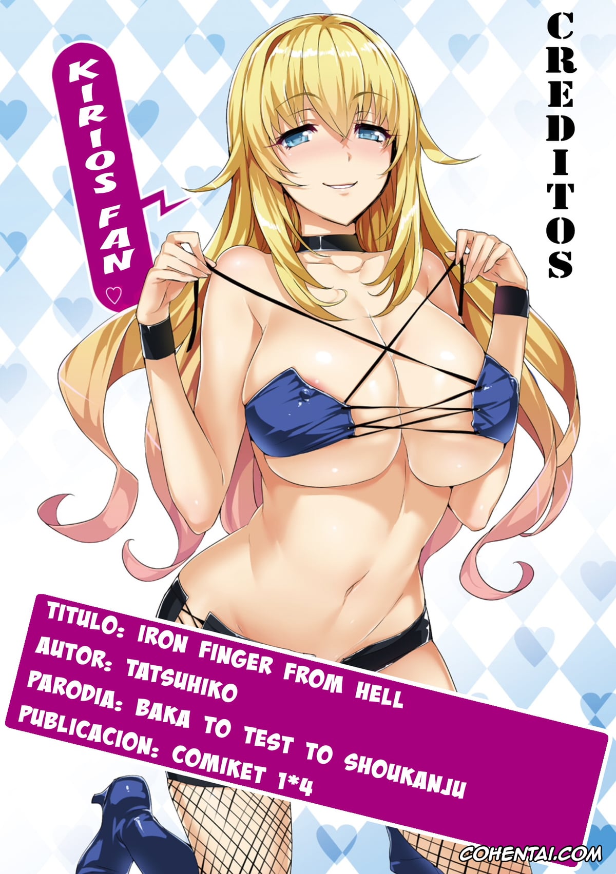 Baka To Test To Shoukanjuu hentai, Shouko Kirishima hentai, Iron finger from hell (Baka to Test to Shoukanjuu), pagina 24