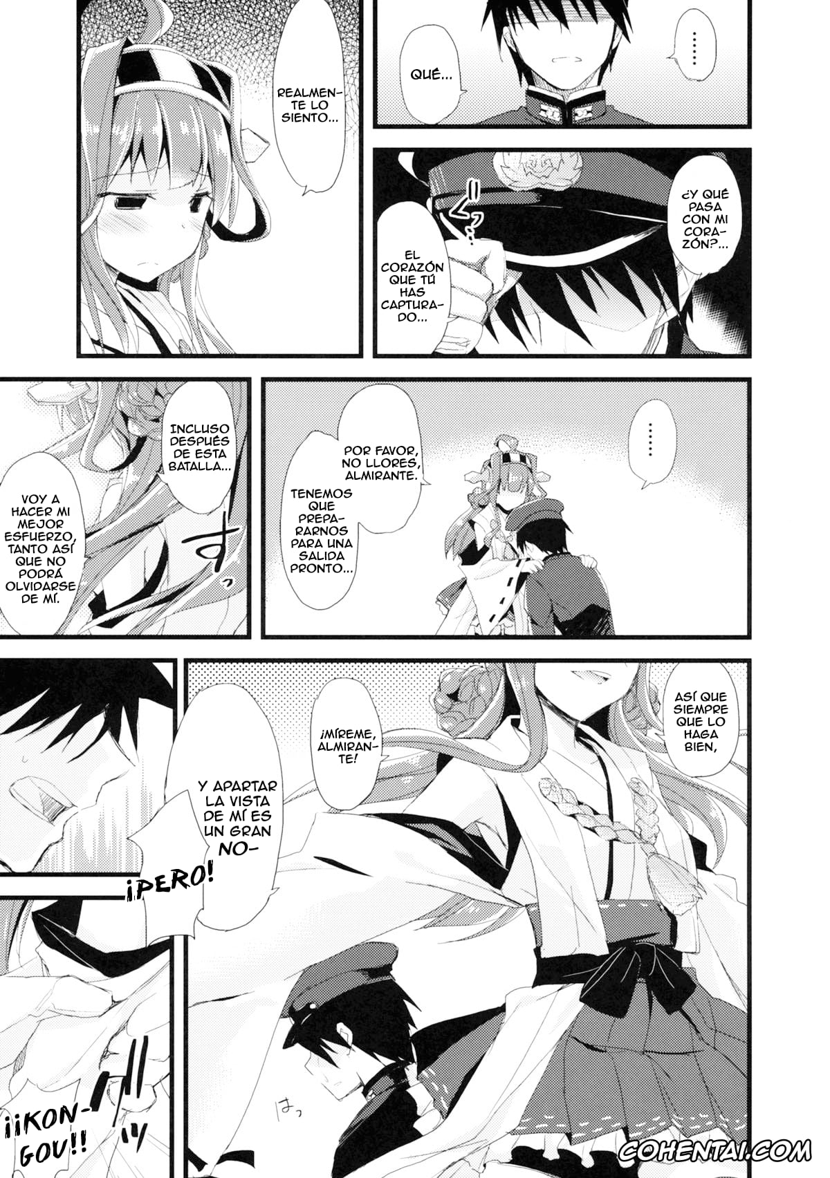 Kantai Collection -KanColle- xxx, Kongou xxx, Teitoku xxx, ・-・・ — ・・・- ・ Namima ni Kiyuru LoveSong (Kantai Collection -KanColle-), pagina 19