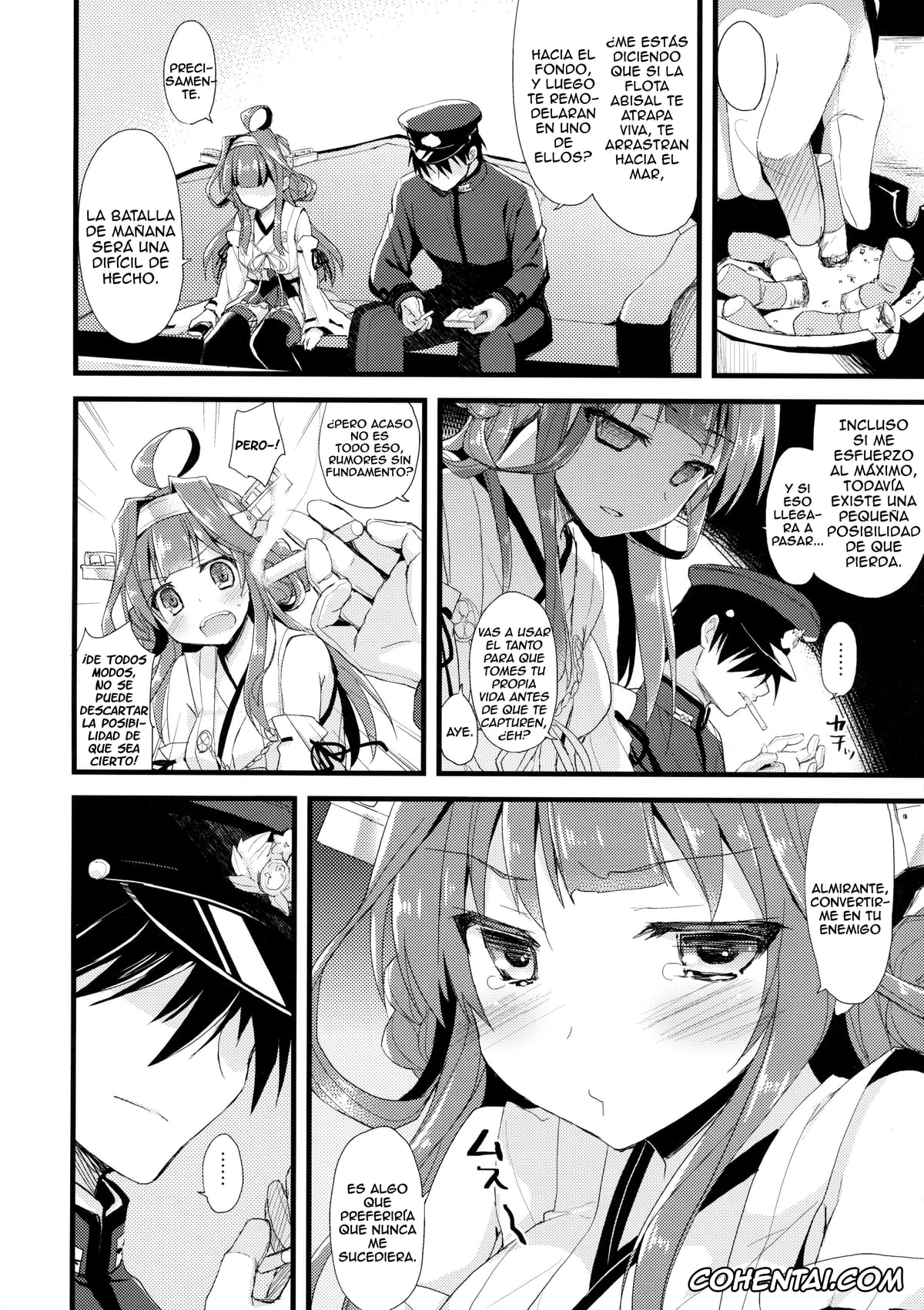 Kantai Collection -KanColle- hentai, Kongou hentai, Teitoku hentai, Koyoi no Yume wa Nami, Nami (Kantai Collection -KanColle-), pagina 9