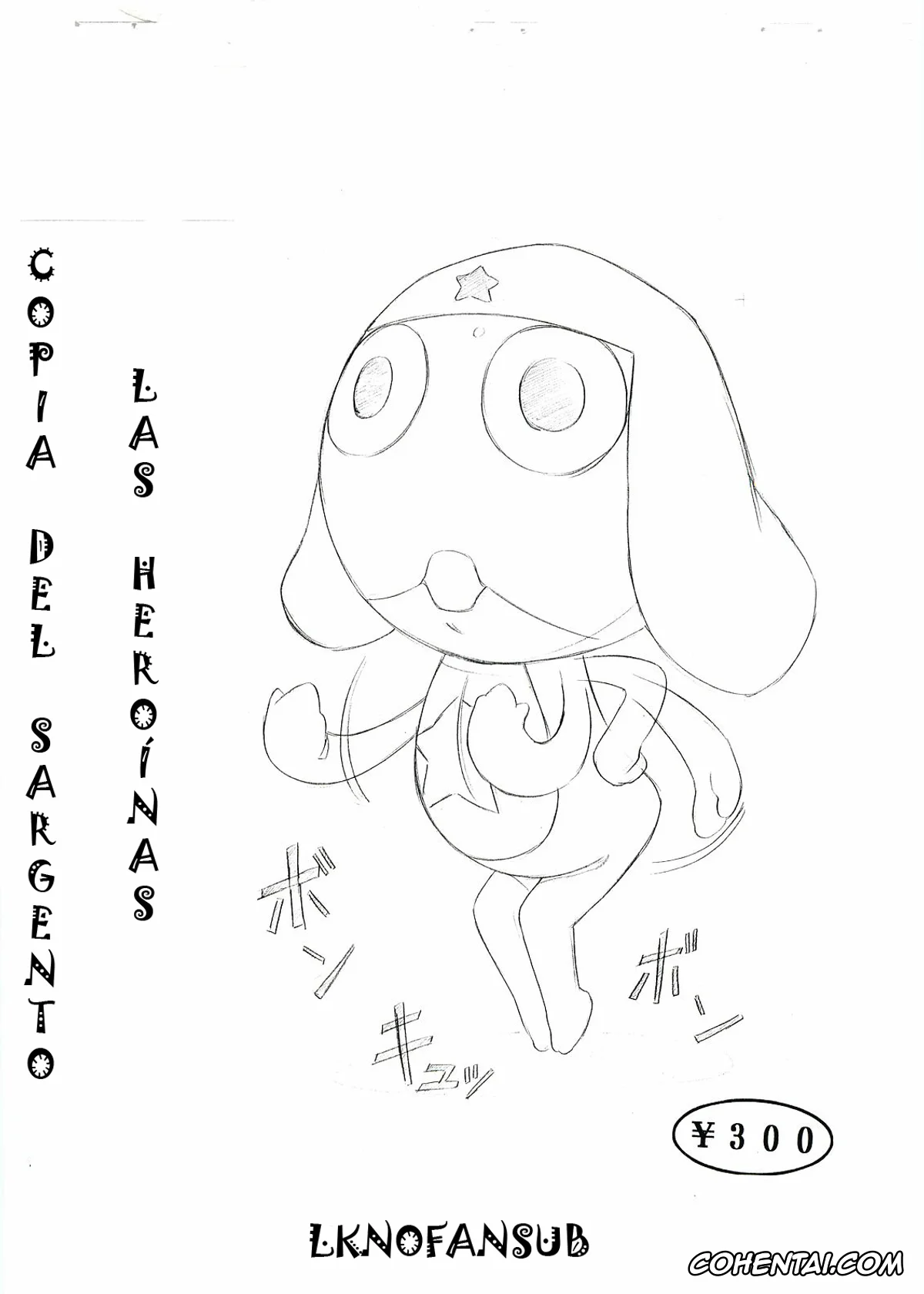 Keroro Gunsou | Sgt. Frog xxx, Natsumi Hinata xxx, Keroro Gunsou teki Heroine Inga Rough Copy shuu 2004/04/29 Gou (Keroro Gunsou), pagina 1