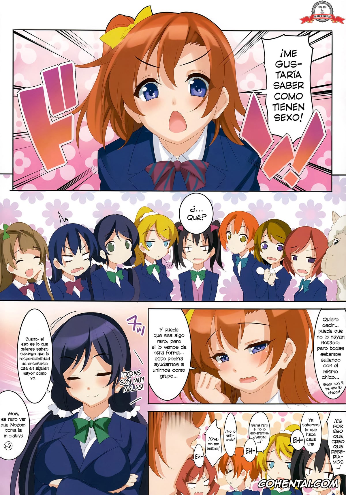 Love Live! hentai, Eli Ayase hentai, Hanayo Koizumi hentai, Honoka Kosaka hentai, Kotori Minami hentai, Maki Nishikino hentai, Nico Yazawa hentai, Nozomi Tojo hentai, Rin Hoshizora hentai, Umi Sonoda hentai, CL-orz 41 (Love Live!), pagina 3