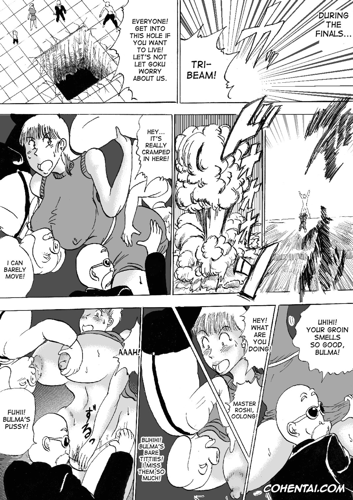 Dragon Ball porno, Bulma Briefs porno, Dr. Brief porno, Master Roshi porno, Hanzaiteki Bakunyuu Girl Part 5 (Dragon Ball), pagina 38