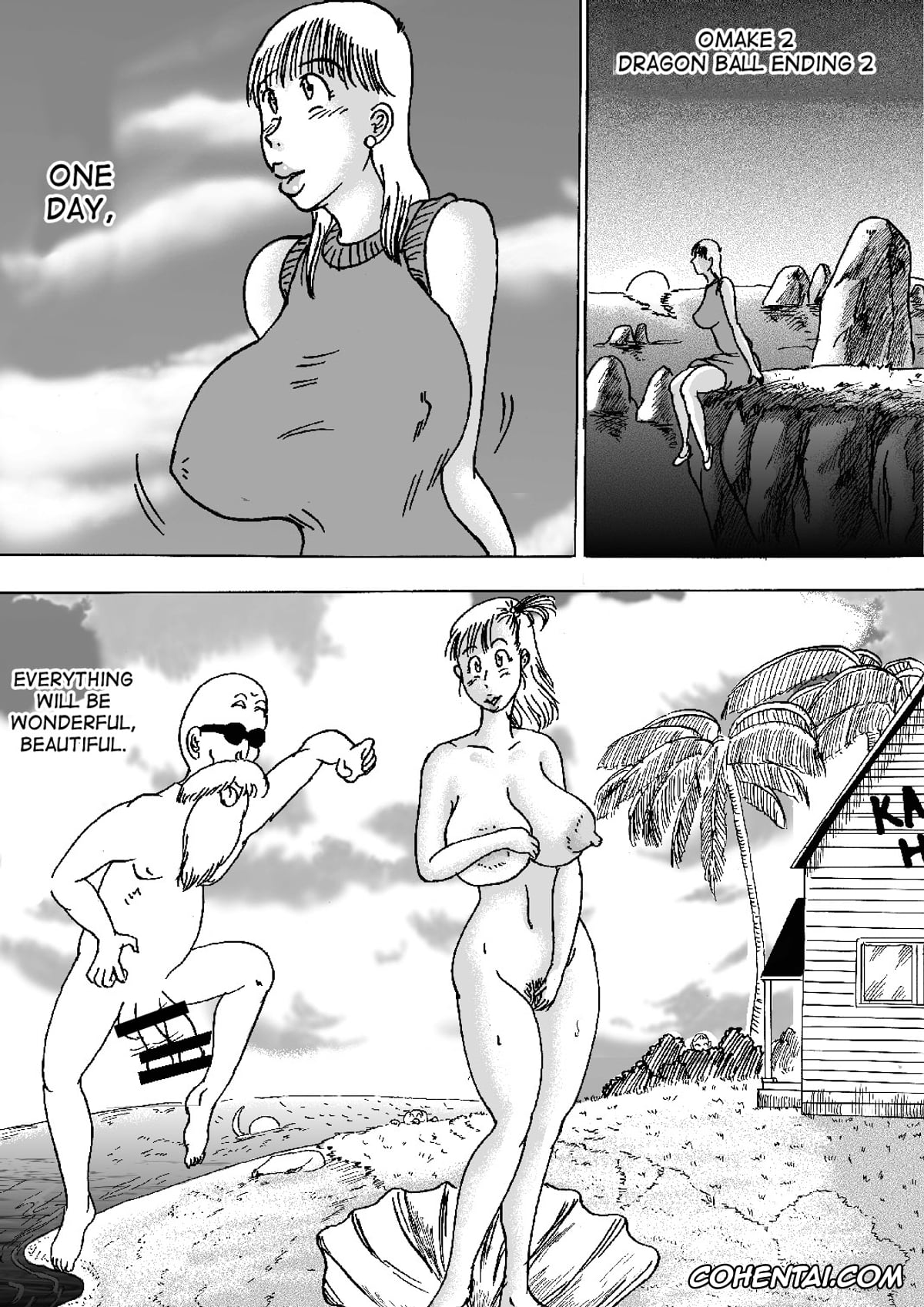 Dragon Ball porno, Bulma Briefs porno, Dr. Brief porno, Master Roshi porno, Hanzaiteki Bakunyuu Girl Part 5 (Dragon Ball), pagina 56