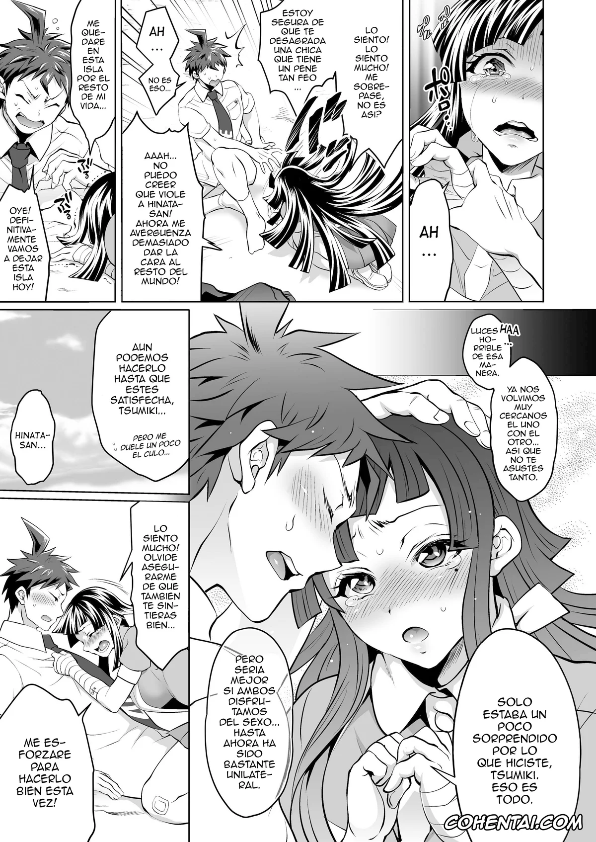 Danganronpa porno, Hajime Hinata porno, Mikan Tsumiki porno, Futanari Tsumiki to Ketsu Kon Shiyou (Super Danganronpa 2), pagina 14