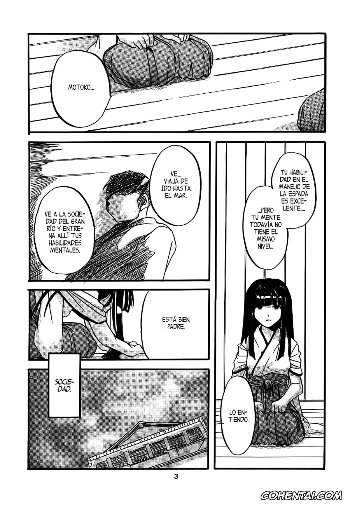 Love Hina xxx, Keitaro Urashima xxx, Motoko Aoyama xxx, Naru Narusegawa xxx, Seifuku Rakuen 1 – Costume Paradise; Trial 01 (Love Hina), pagina 4