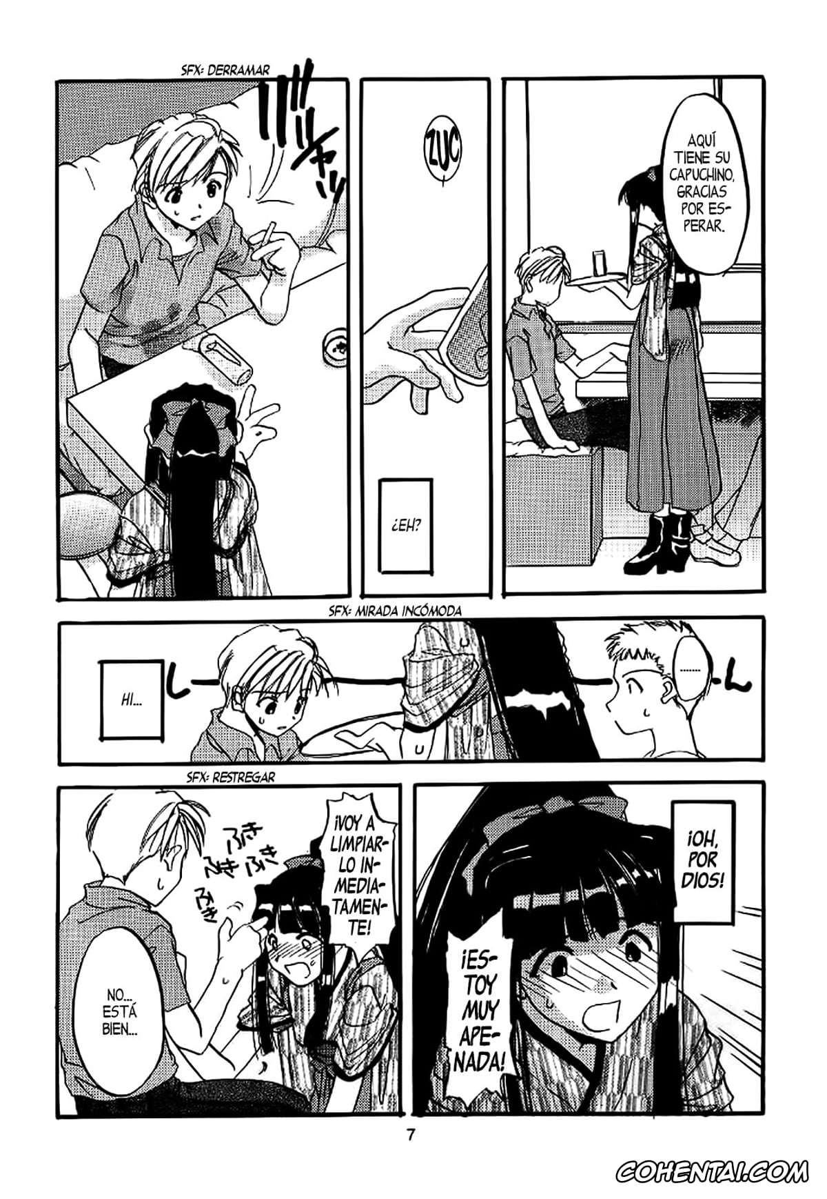 Love Hina porno, Keitaro Urashima porno, Motoko Aoyama porno, Naru Narusegawa porno, Seifuku Rakuen 1 – Costume Paradise; Trial 01 (Love Hina), pagina 8