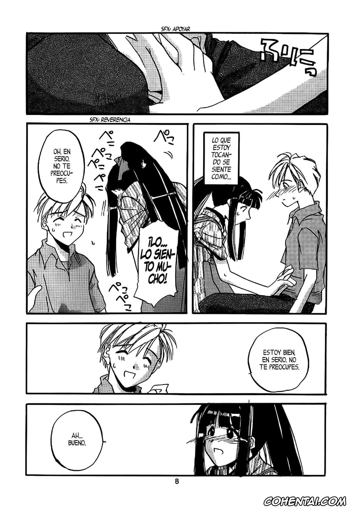 Love Hina hentai, Keitaro Urashima hentai, Motoko Aoyama hentai, Naru Narusegawa hentai, Seifuku Rakuen 1 – Costume Paradise; Trial 01 (Love Hina), pagina 9