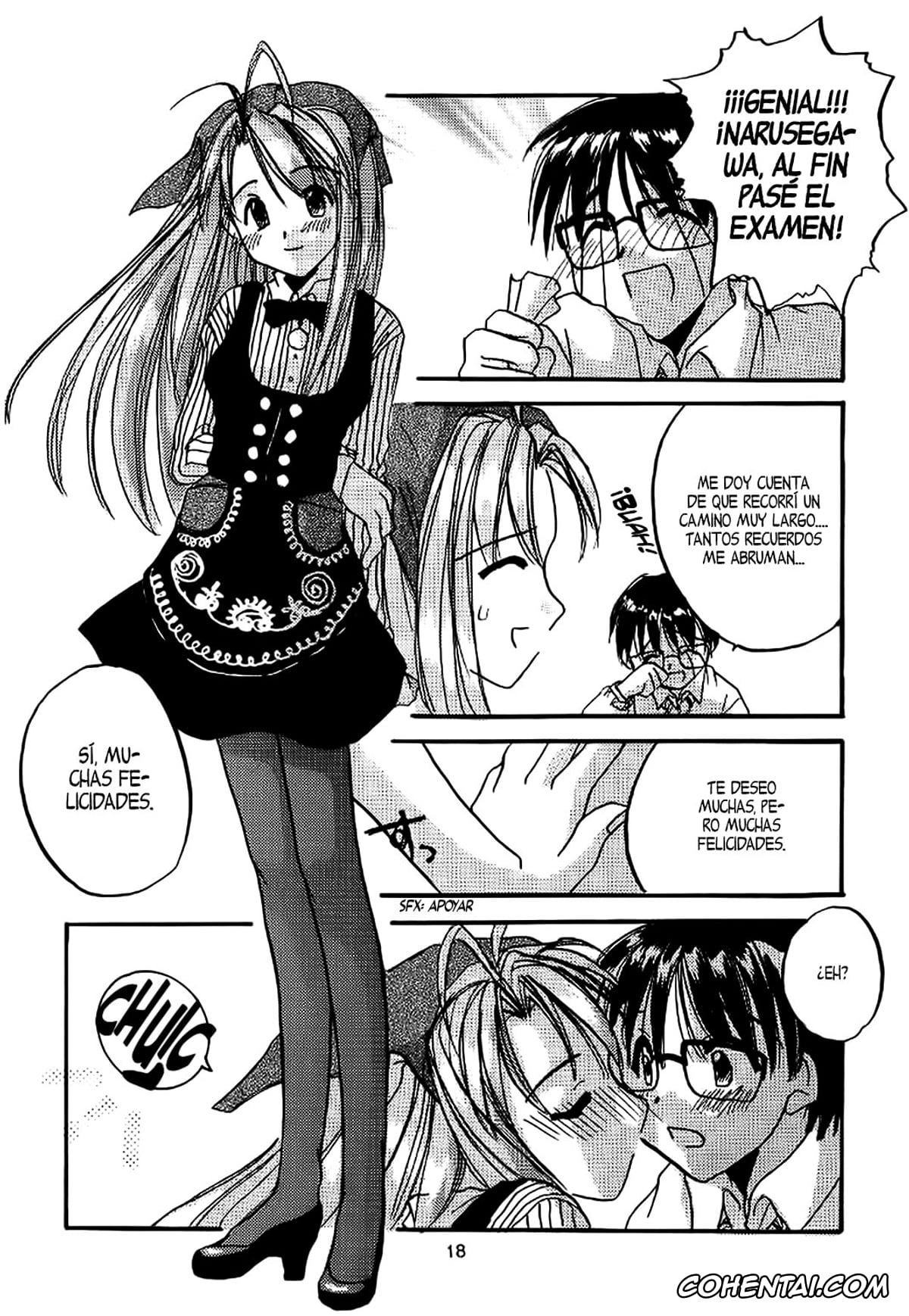 Love Hina xxx, Keitaro Urashima xxx, Motoko Aoyama xxx, Naru Narusegawa xxx, Seifuku Rakuen 1 – Costume Paradise; Trial 01 (Love Hina), pagina 19