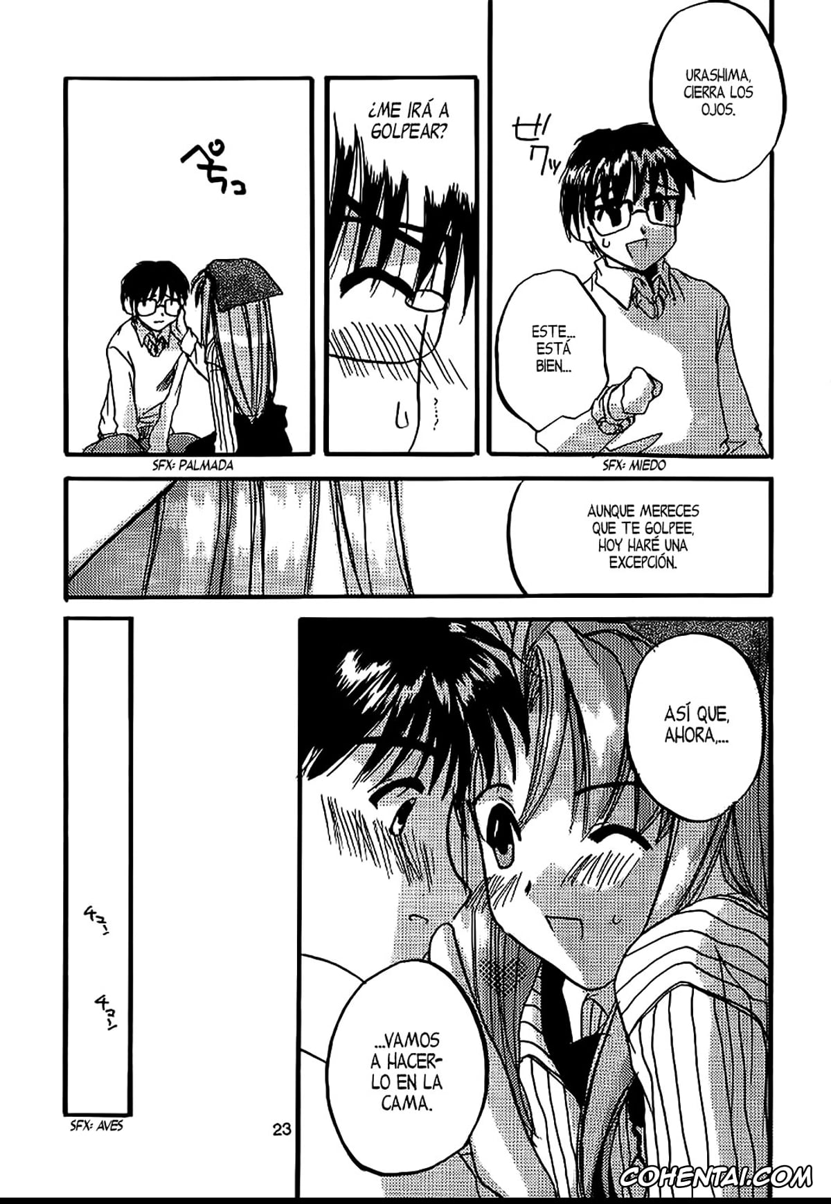 Love Hina hentai, Keitaro Urashima hentai, Motoko Aoyama hentai, Naru Narusegawa hentai, Seifuku Rakuen 1 – Costume Paradise; Trial 01 (Love Hina), pagina 24