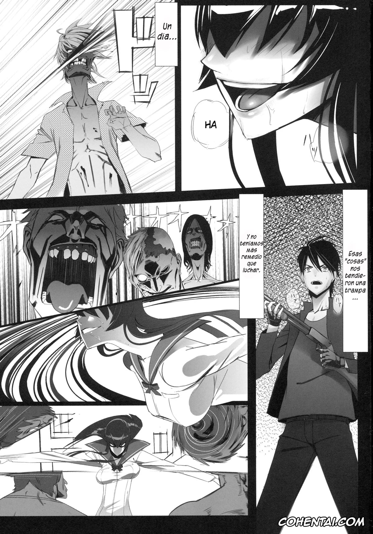Highschool Of The Dead porno, Saeko Busujima porno, Takashi Komuro porno, Busujima Trans (HIGHSCHOOL OF THE DEAD), pagina 2