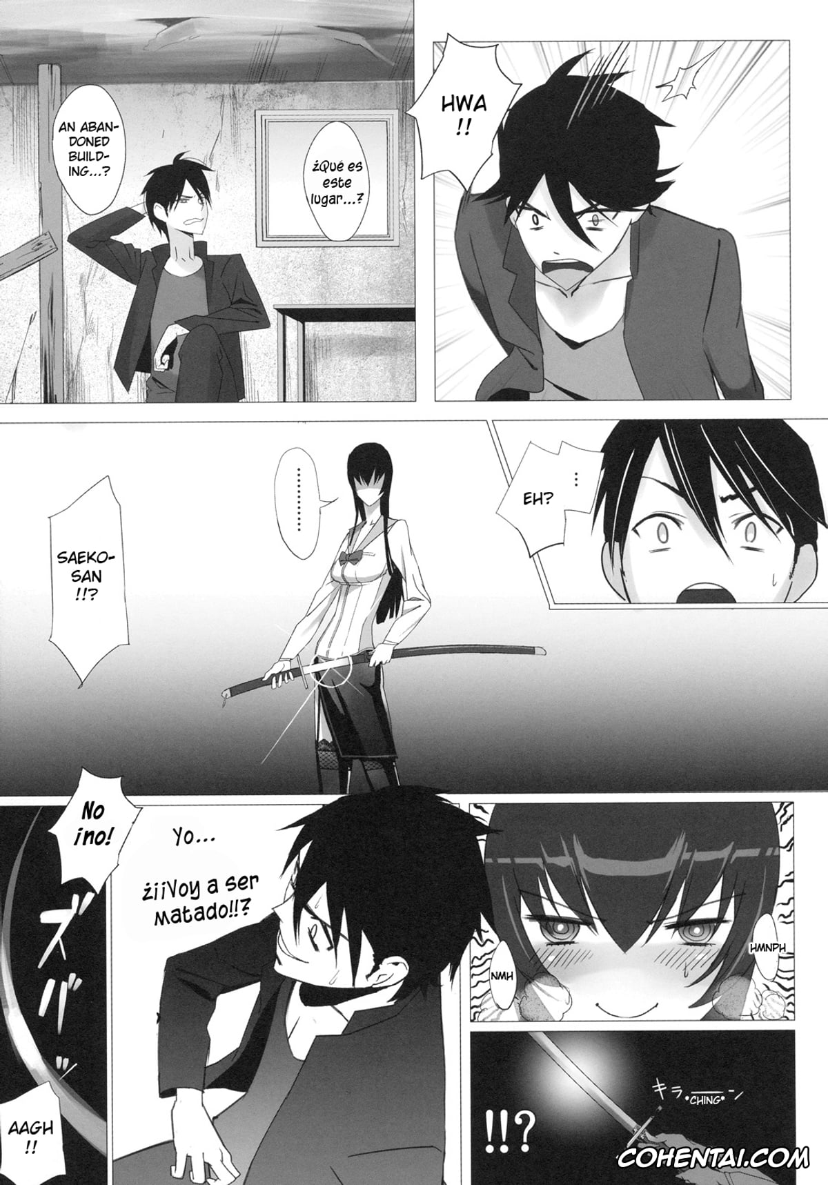 Highschool Of The Dead hentai, Saeko Busujima hentai, Takashi Komuro hentai, Busujima Trans (HIGHSCHOOL OF THE DEAD), pagina 6