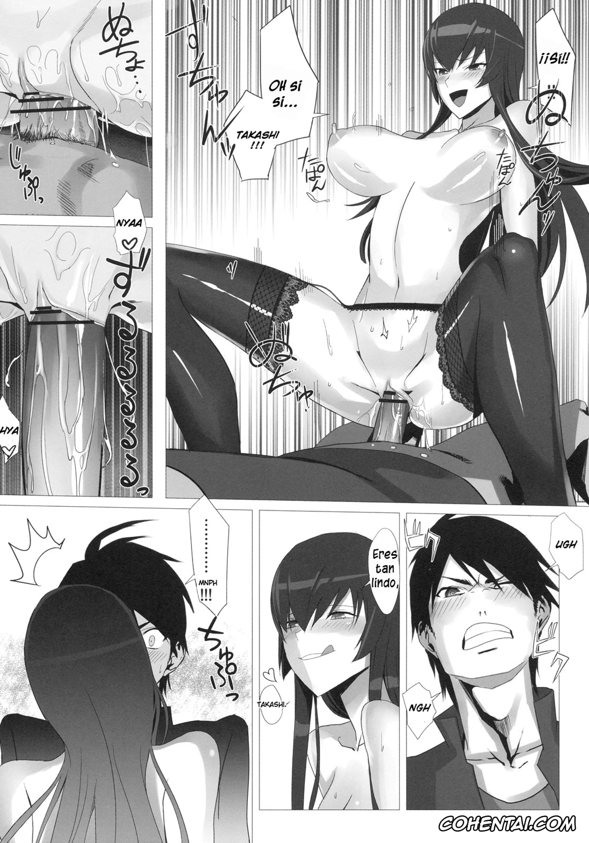 Highschool Of The Dead porno, Saeko Busujima porno, Takashi Komuro porno, Busujima Trans (HIGHSCHOOL OF THE DEAD), pagina 14